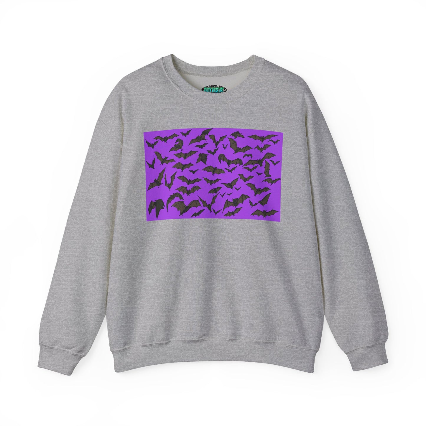 Spooky Bat Crewneck Sweatshirt for Halloween