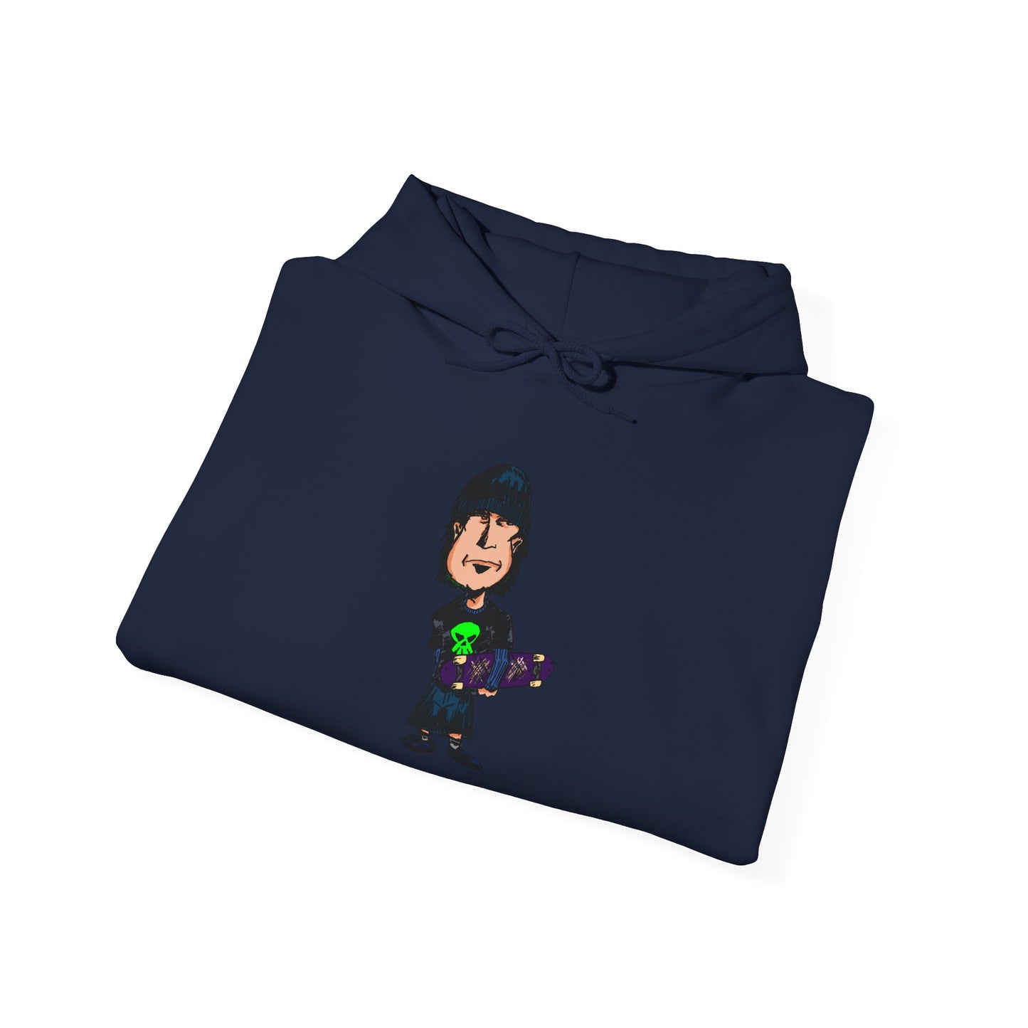 Rude Skater Dude Cartoon Hoodie – Skate Punk Sweatshirt