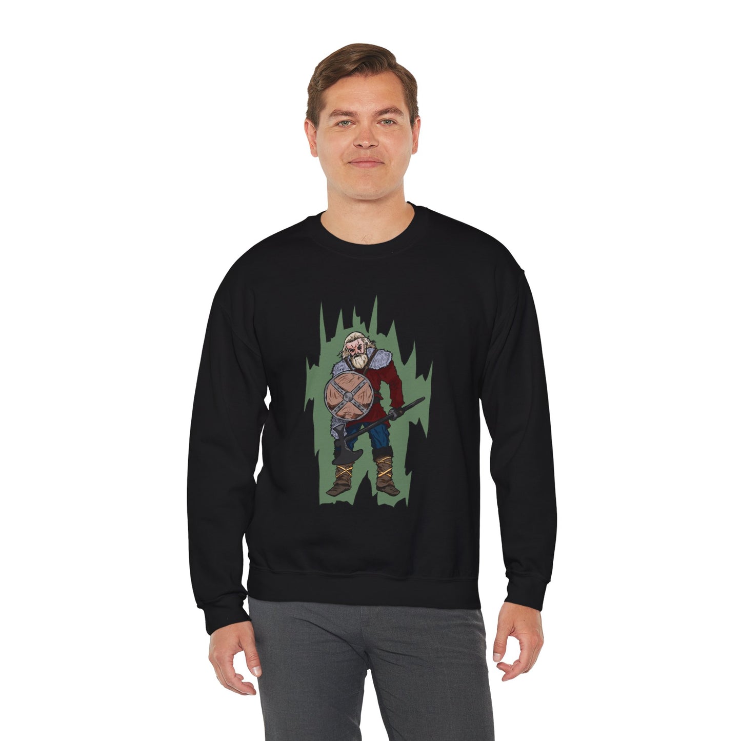 Viking Warrior Sweatshirt - Unisex Heavy Blend Crewneck