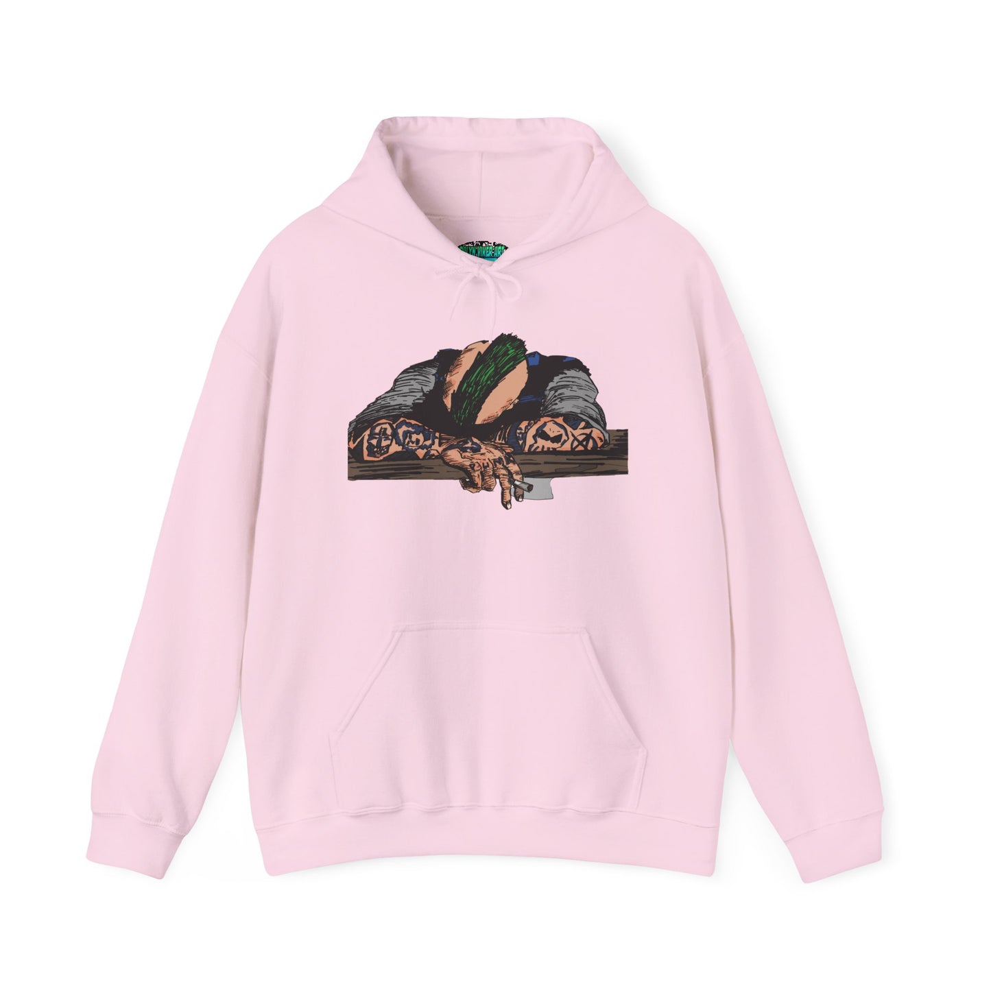 Punk and Done Color Unisex Hooded Sweatshirt, Cozy Streetwear, Unique Gift for Art Lovers, Casual Lounge Wear, Perfect for Fall Fashion