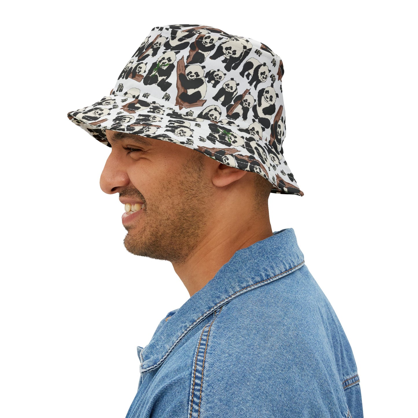 Panda Print Bucket Hat, Cute Summer Accessory, Outdoor Fashion, Festival Wear, Kids & Adults Gift, Wildlife Lover Hat