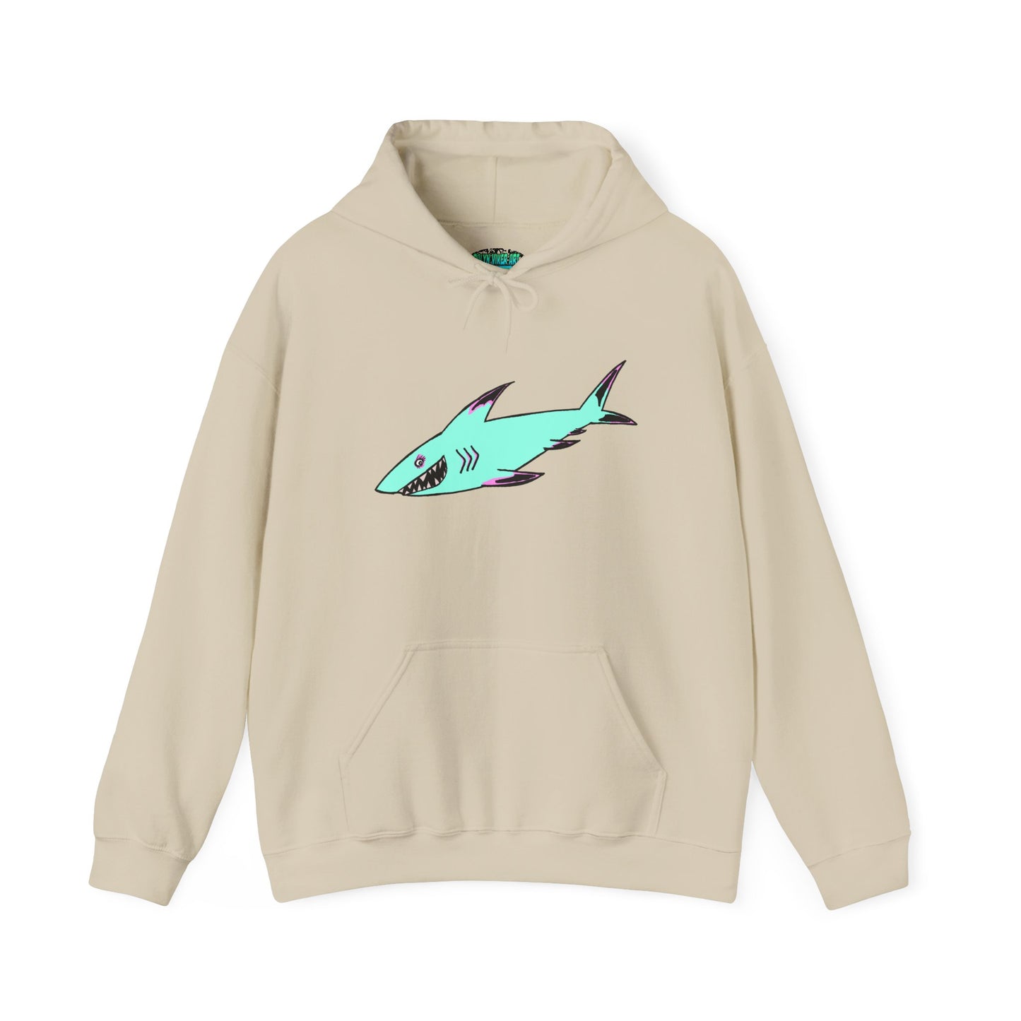 Shark Graphic Unisex Hoodie, Fun Casual Wear, Beach Lover's Gift, Relaxing Lounge Sweatshirt, Unique Gift for Any Occasion