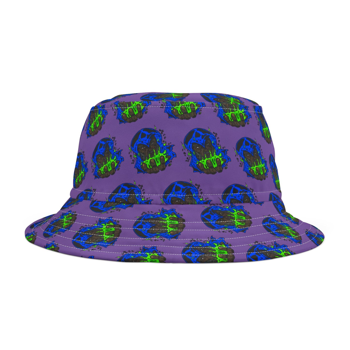 Bucket Hat Cosmic Wizard Sorcery Fire Colorful Mystical Dalyn Viker Art