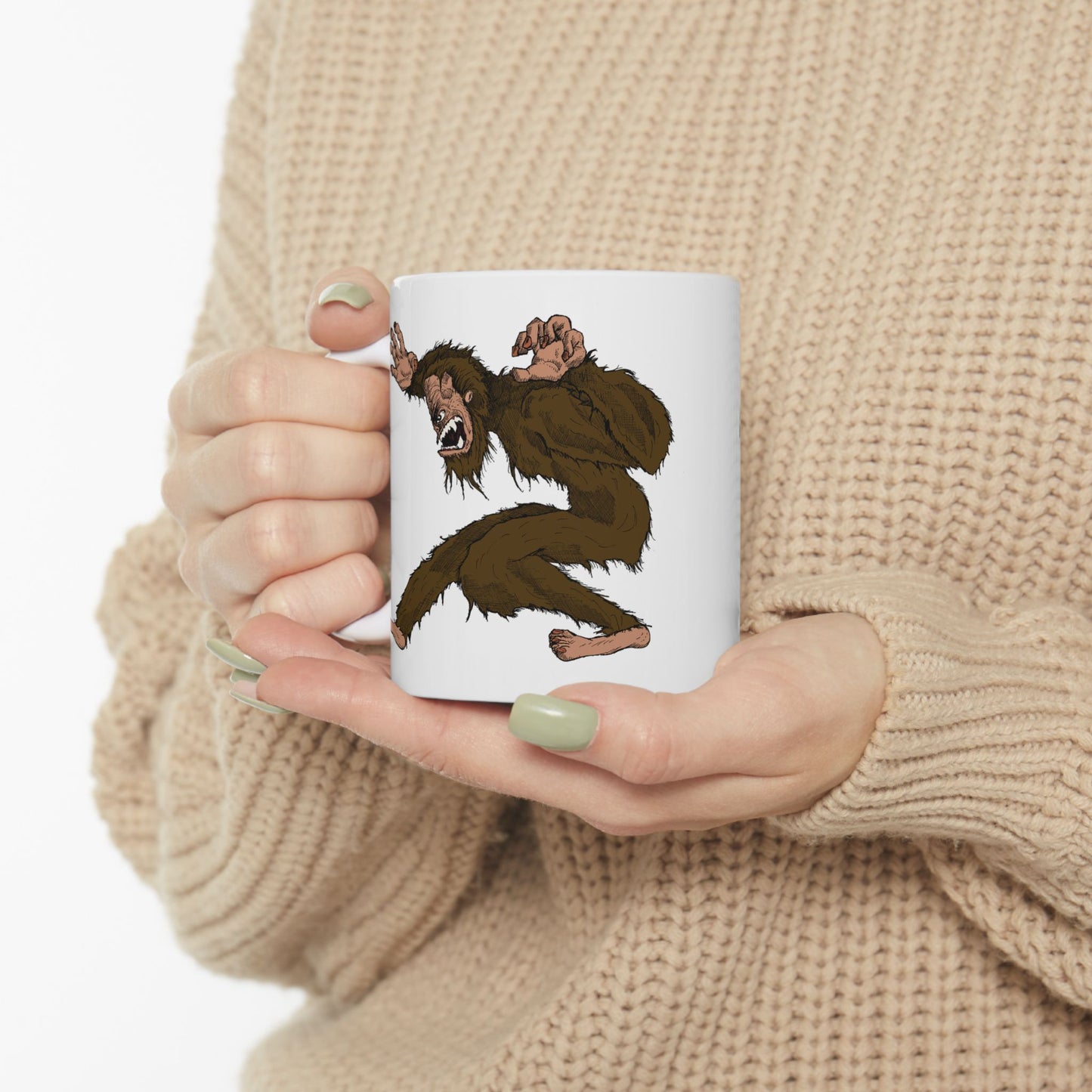 Berserker Bigfoot Ceramic Mug, (11oz)