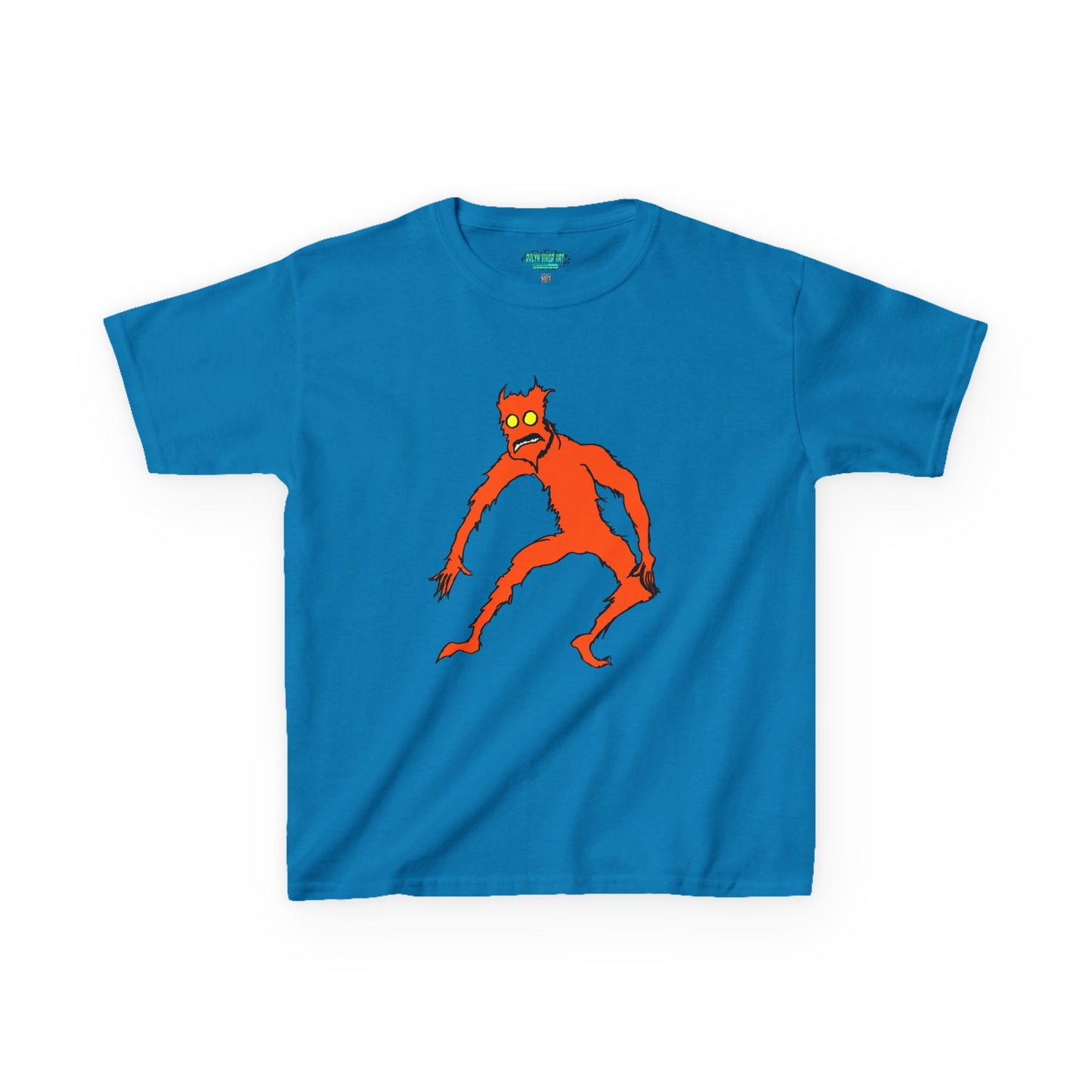 Kids Fire Monster Tee - Fun and Spooky Cotton T-Shirt for Kids