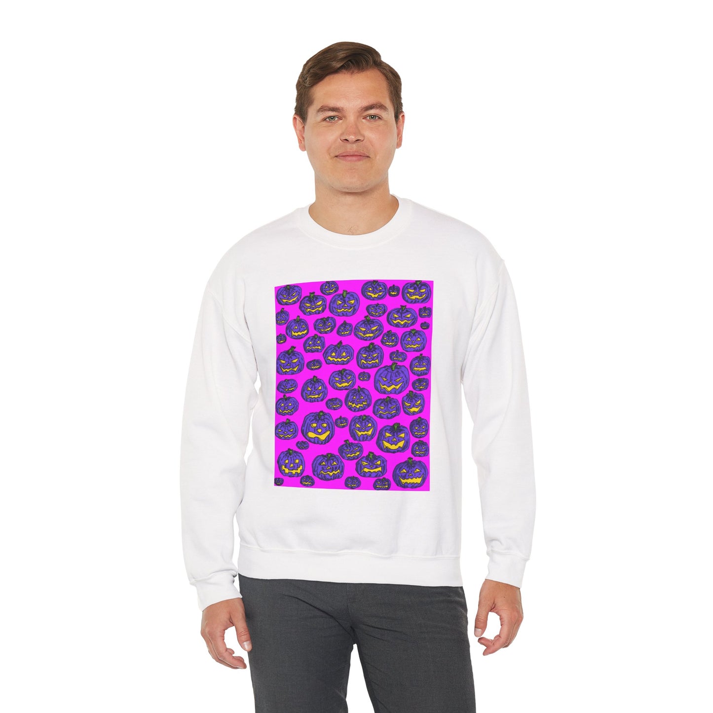 Halloween Pumpkin Crewneck Sweatshirt