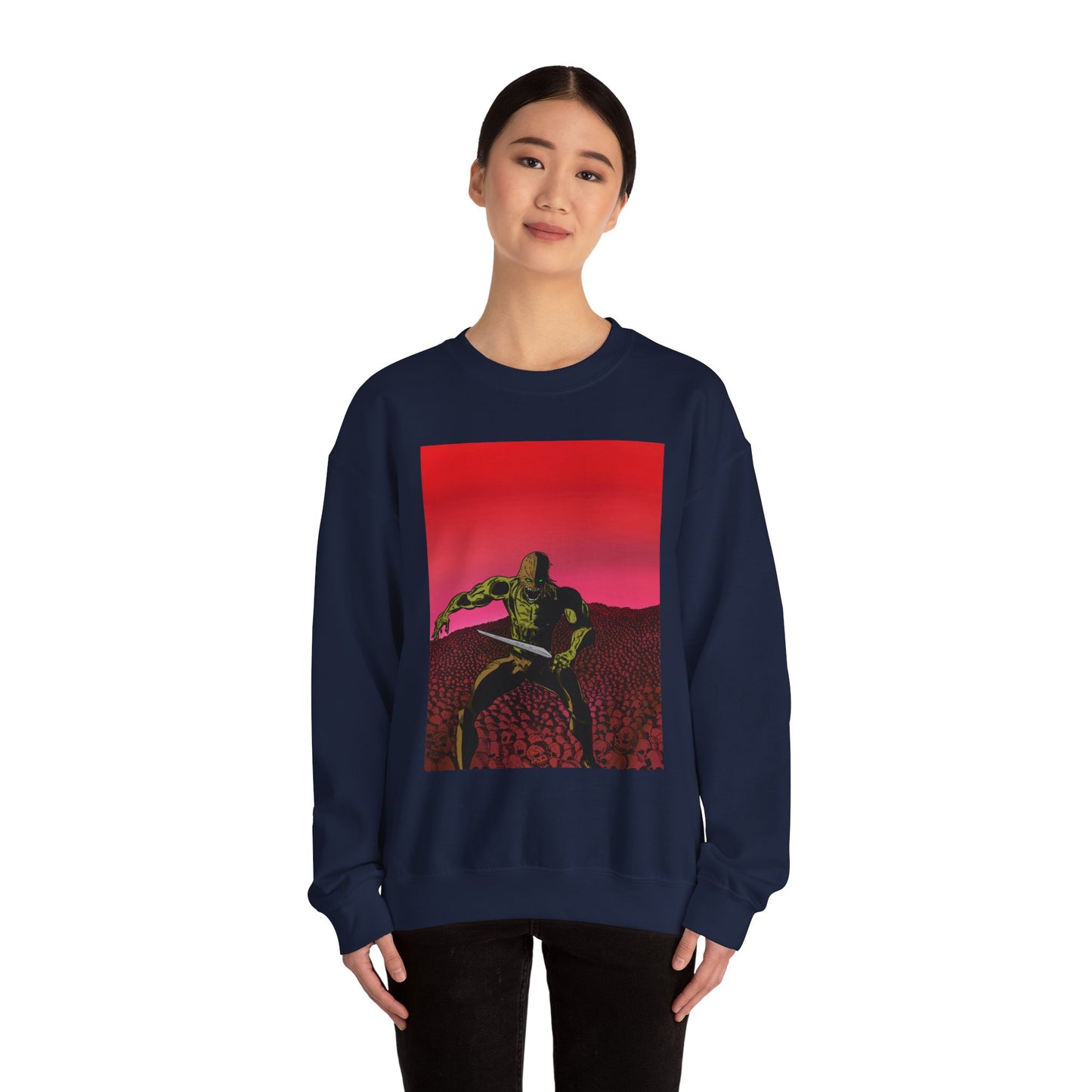Retro Skull Master Graphic Unisex Crewneck Sweatshirt