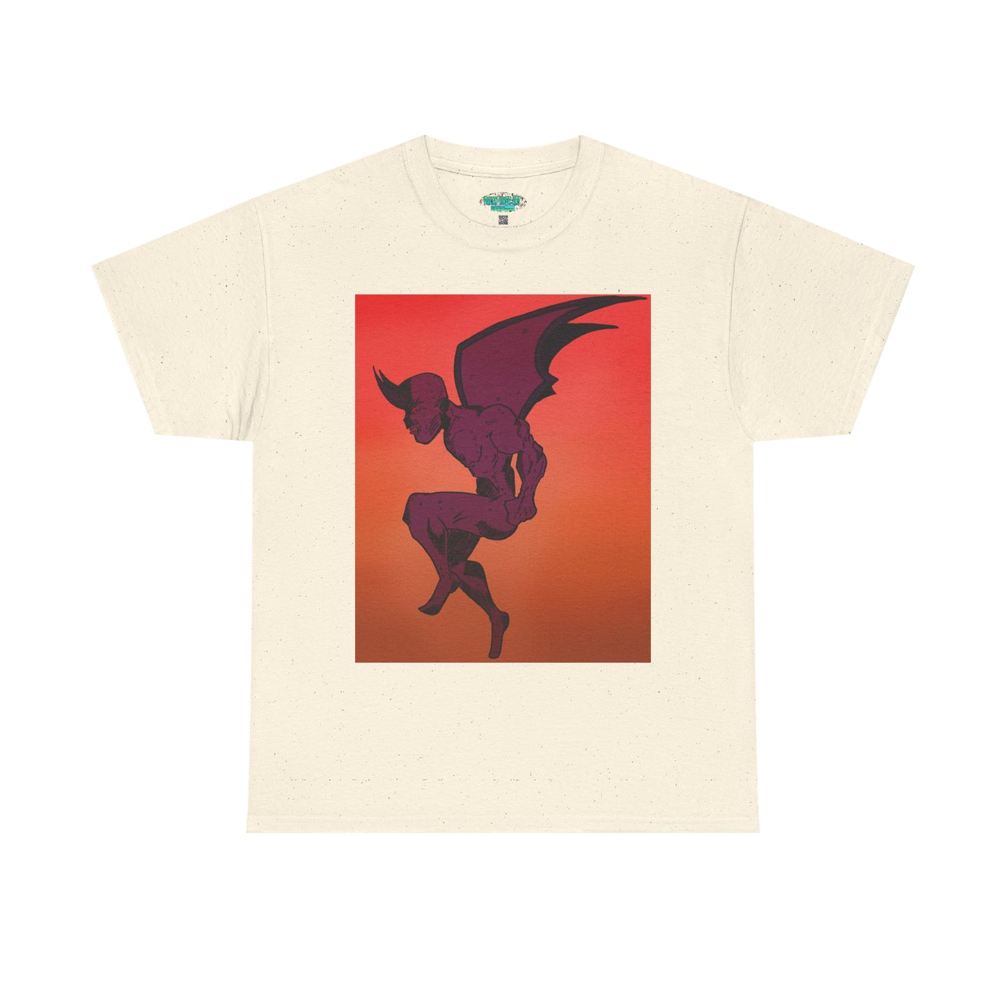 Unisex Heavy Cotton Tee - Vibrant Demon Art Design