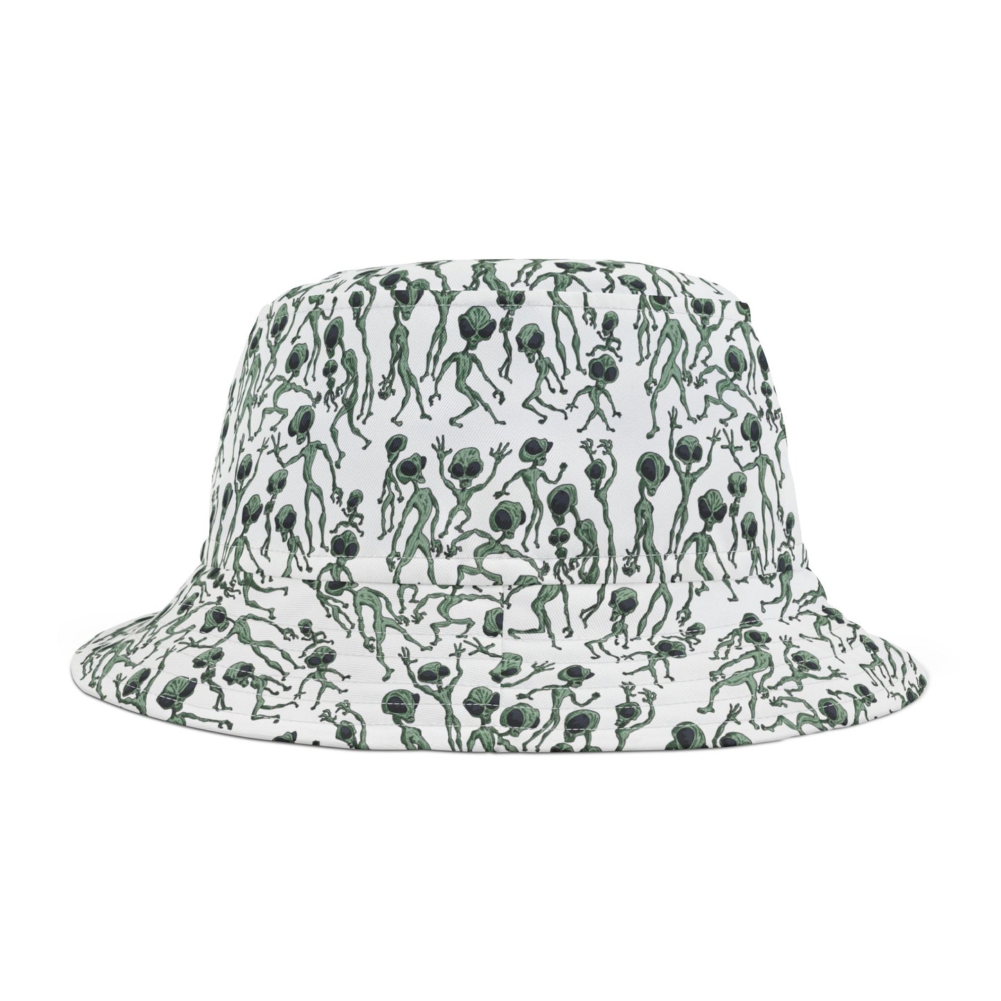 Alien Dance Party Bucket Hat | Funky Outdoor Hat for Festivals, Summer Vacation, Gift for Friends, Unisex, Unique Style