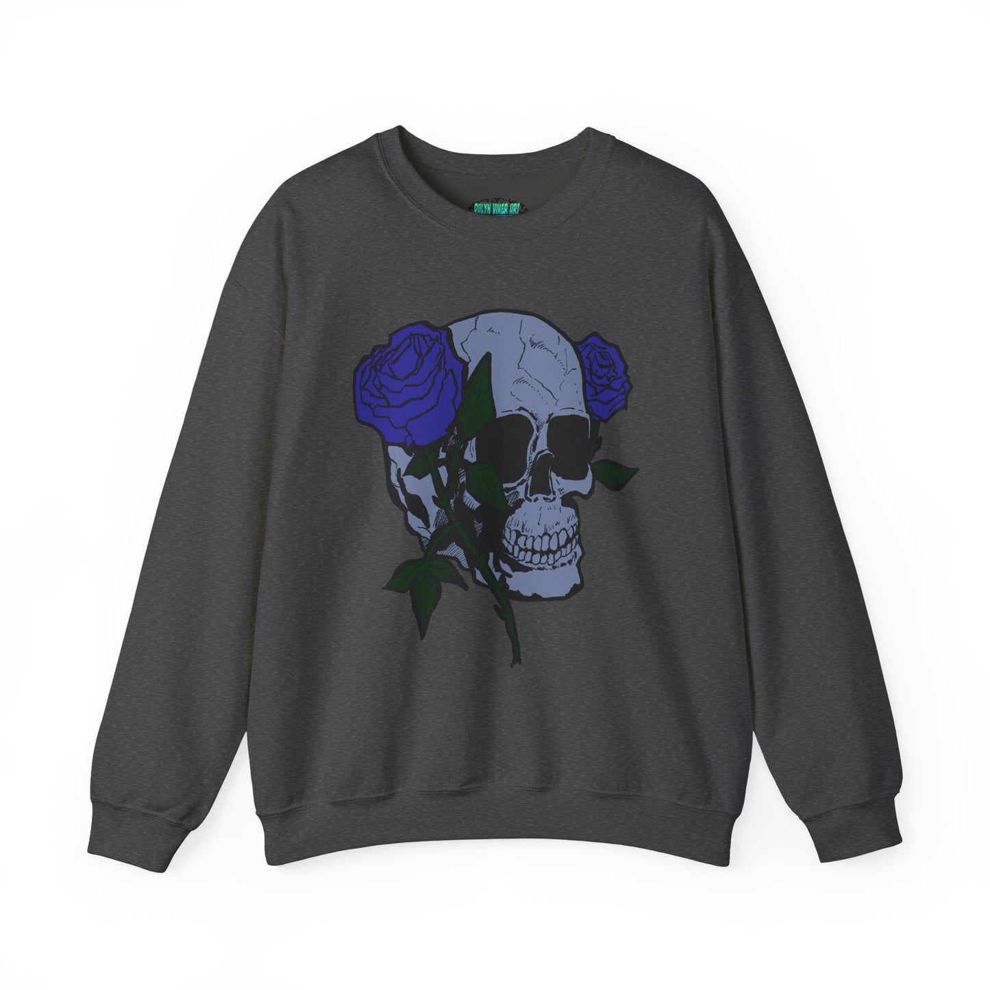 Rose Skull Crewneck Sweatshirt for Stylish Comfort