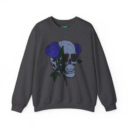 Rose Skull Crewneck Sweatshirt for Stylish Comfort