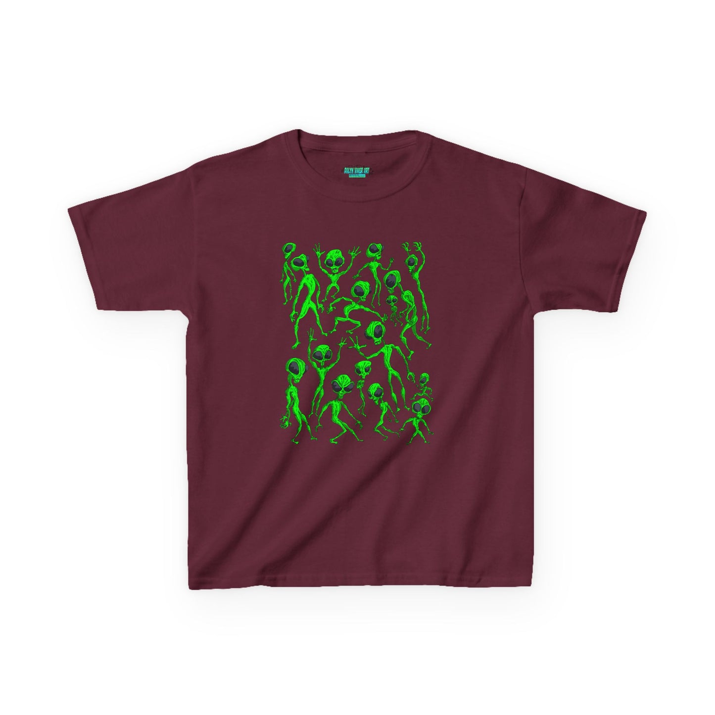Kids Alien Dance Party T‑Shirt — Fun Green Alien Graphic Tee for Children