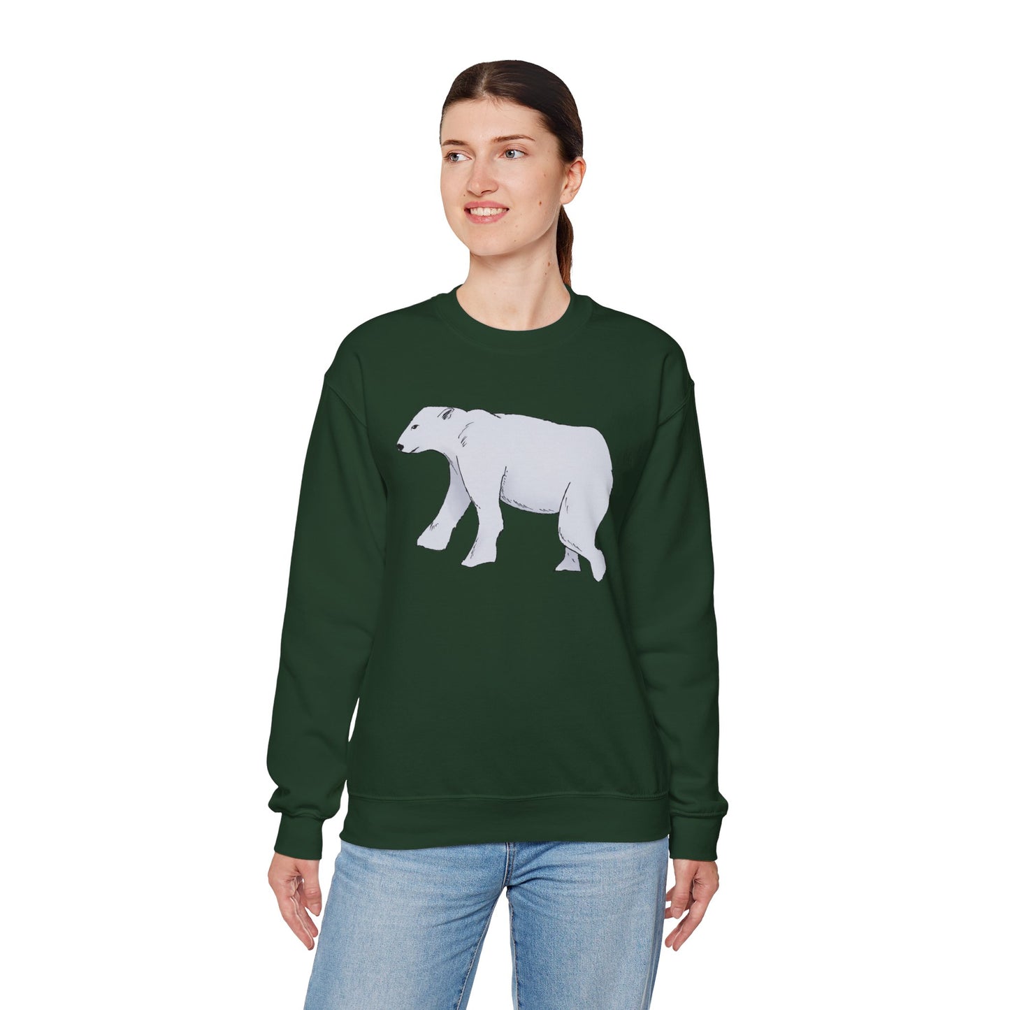 Cozy Polar Bear Crewneck Sweatshirt