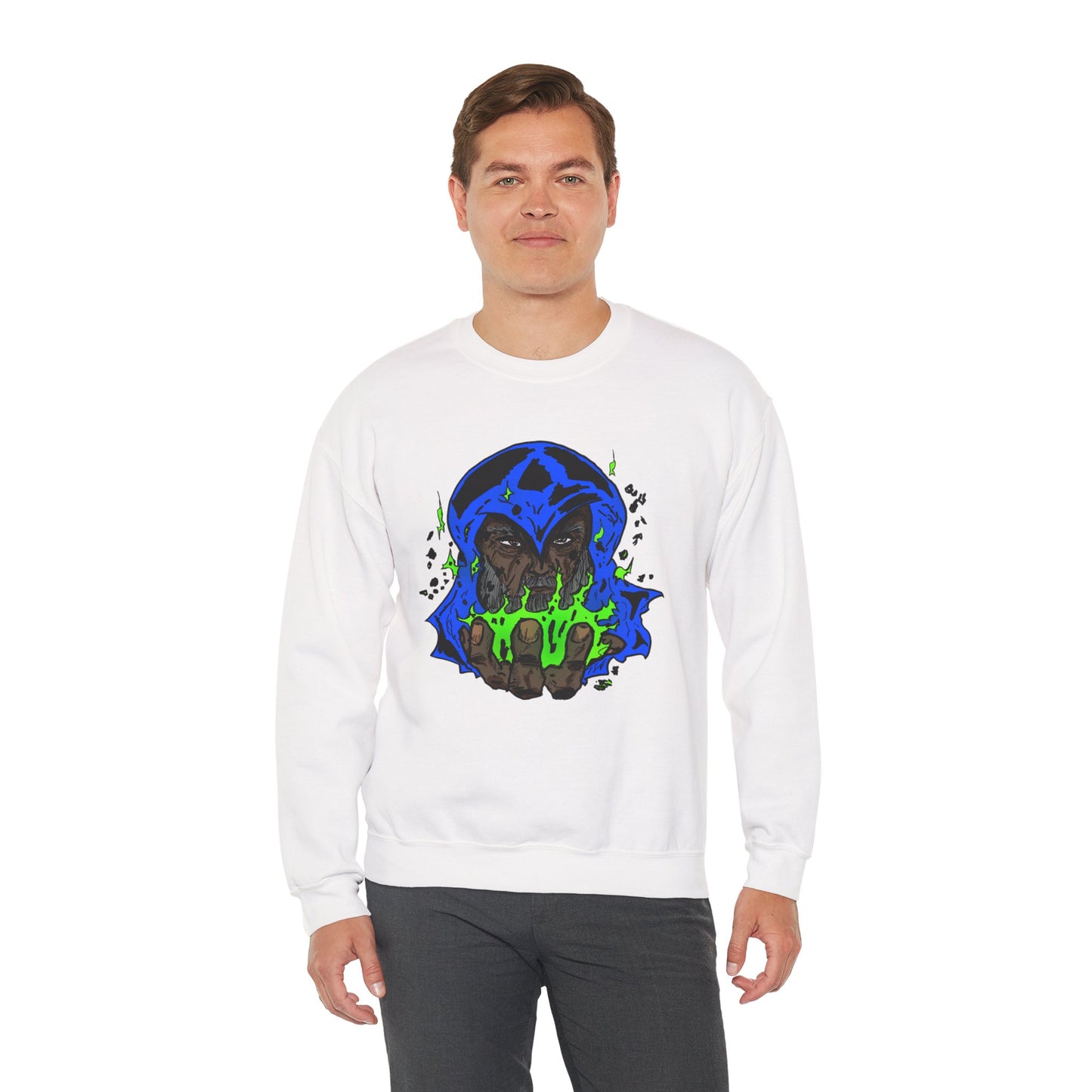 Cosmic Wizard Mystical Graphic Sweatshirt