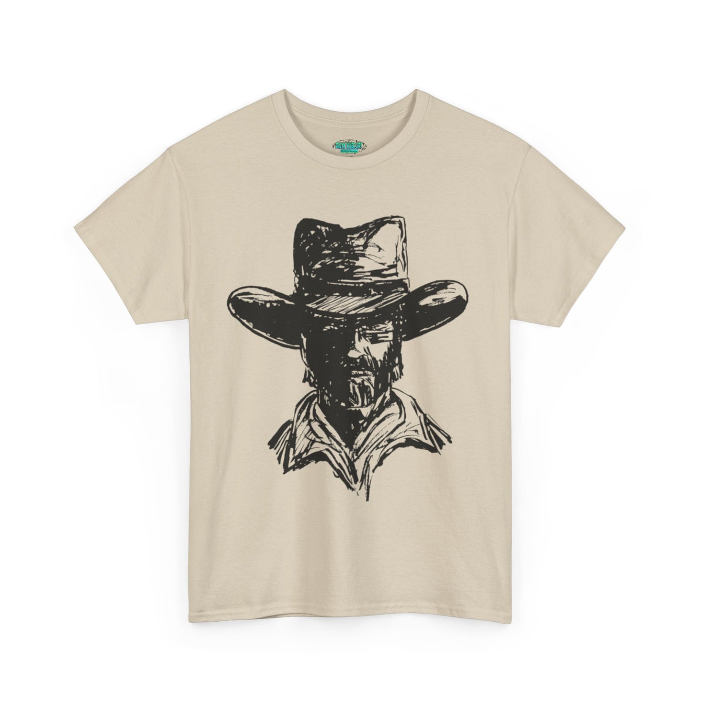 Rustic Cowboy Graphic Unisex Heavy Cotton Tee