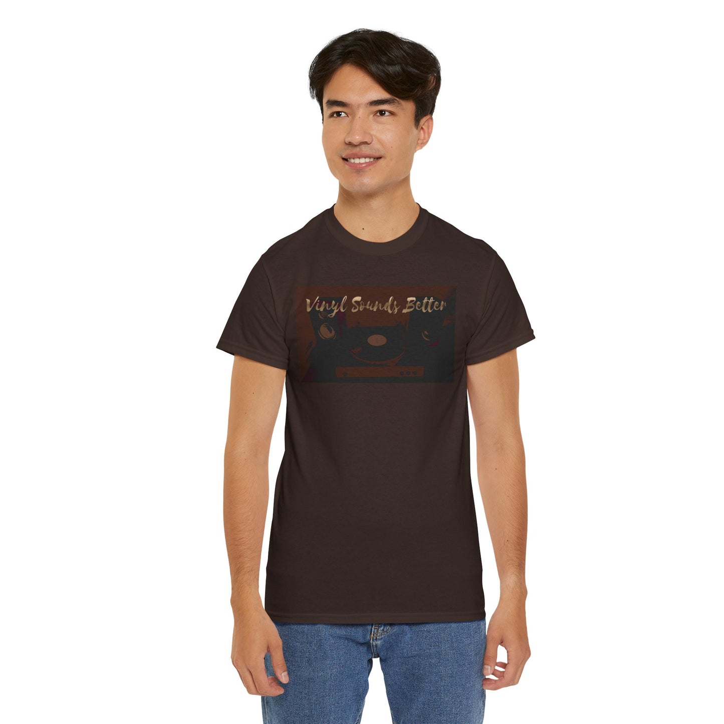 Vinyl Sounds Better T-Shirt — Retro Record Player Tee for Music Lovers