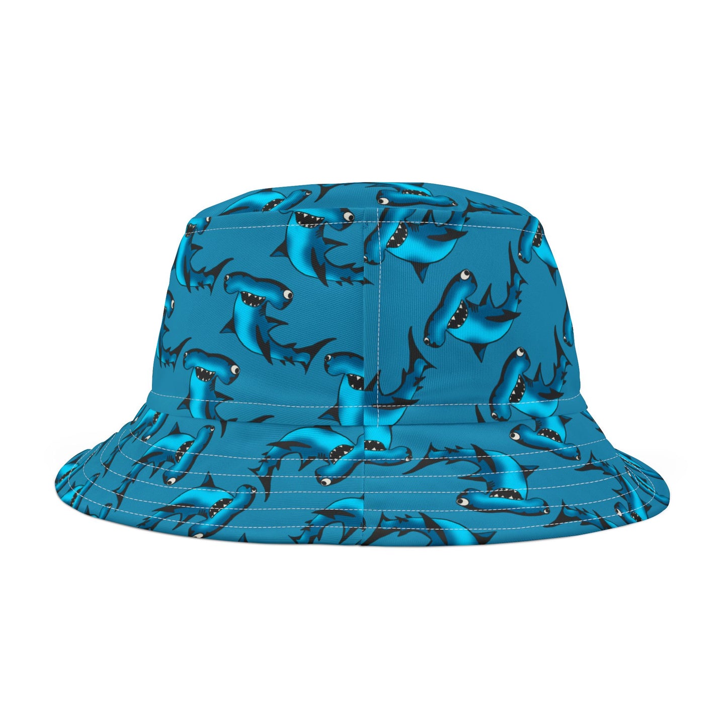 Shark Print Bucket Hat - Fun Beachwear for Summer Adventures
