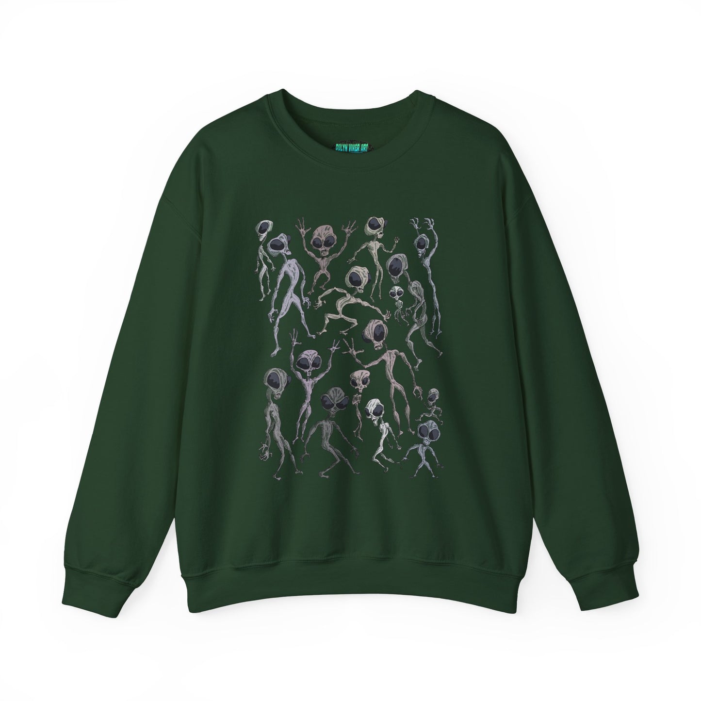 Alien Dance Party Crewneck Sweatshirt - Unisex Heavy Blend™