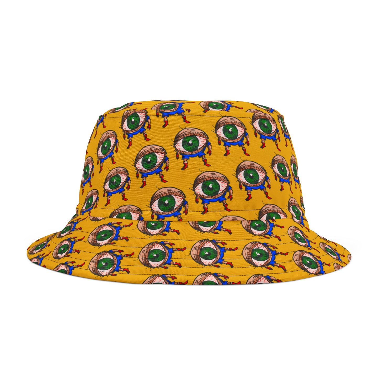 Terrif-EYE-ing Colorful Cartoon Eye Bucket Hat – Fun Summer Accessory
