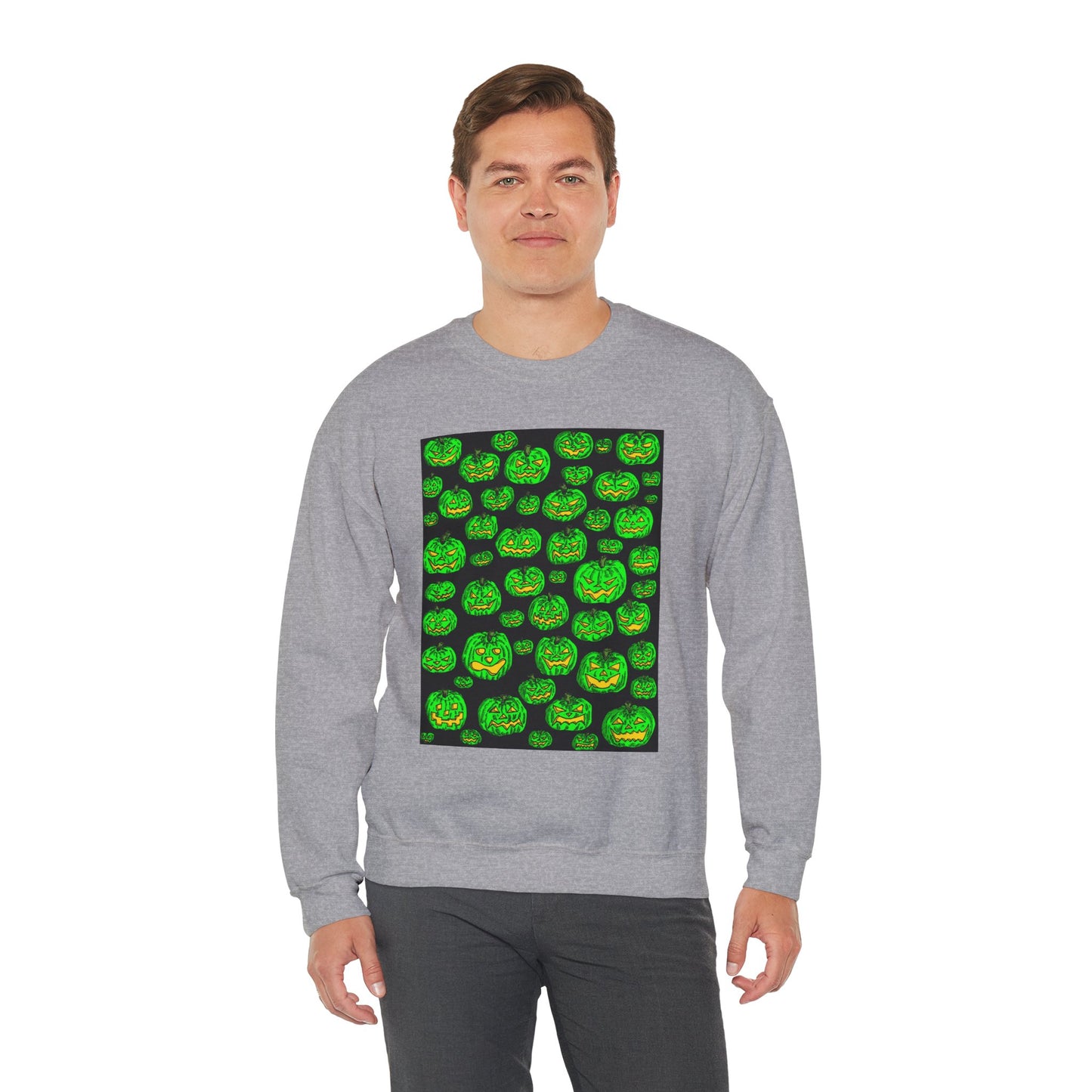 Halloween Pumpkin Crewneck Sweatshirt