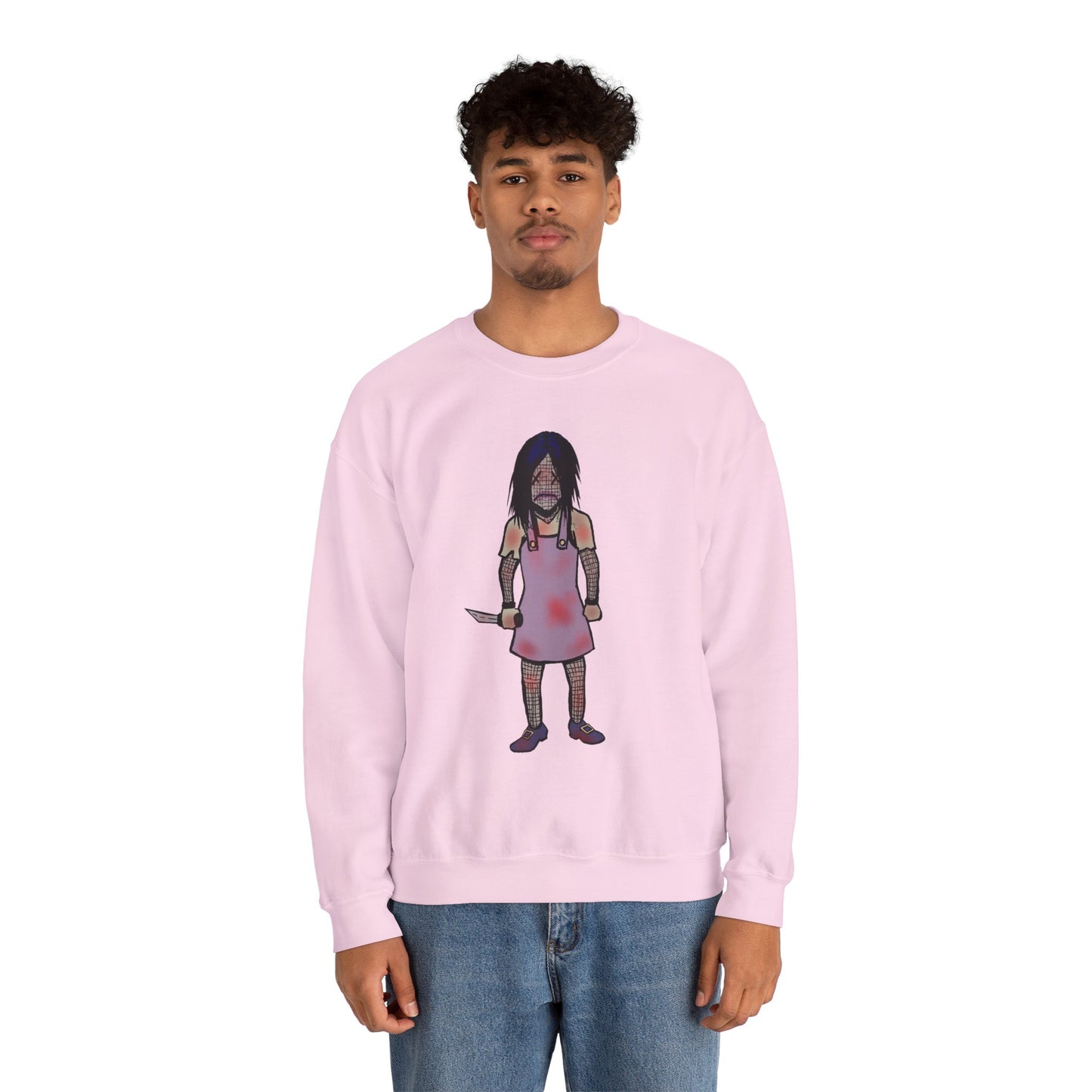 Evil Doll Edgy Graphic Sweatshirt for Unique Style