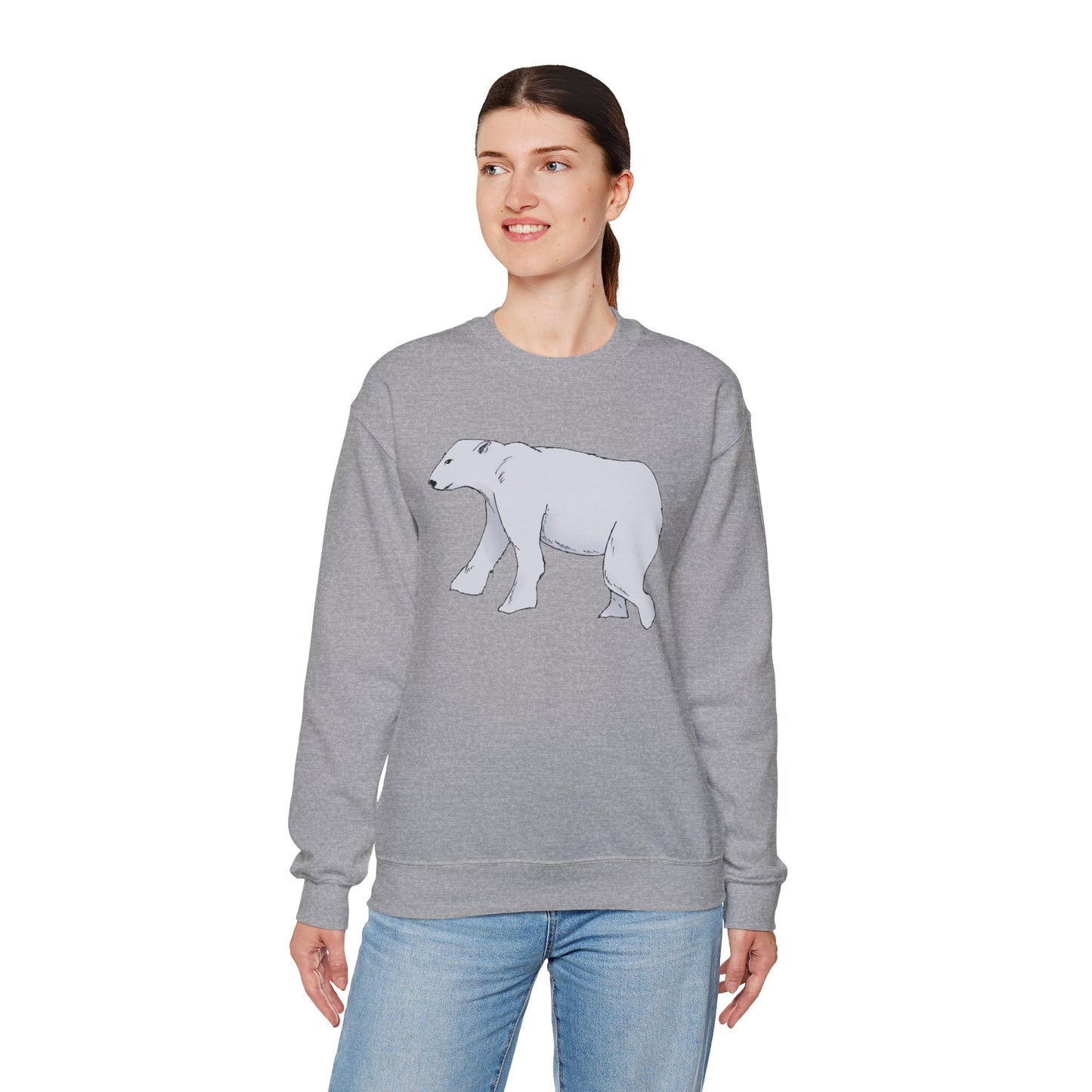 Cozy Polar Bear Crewneck Sweatshirt