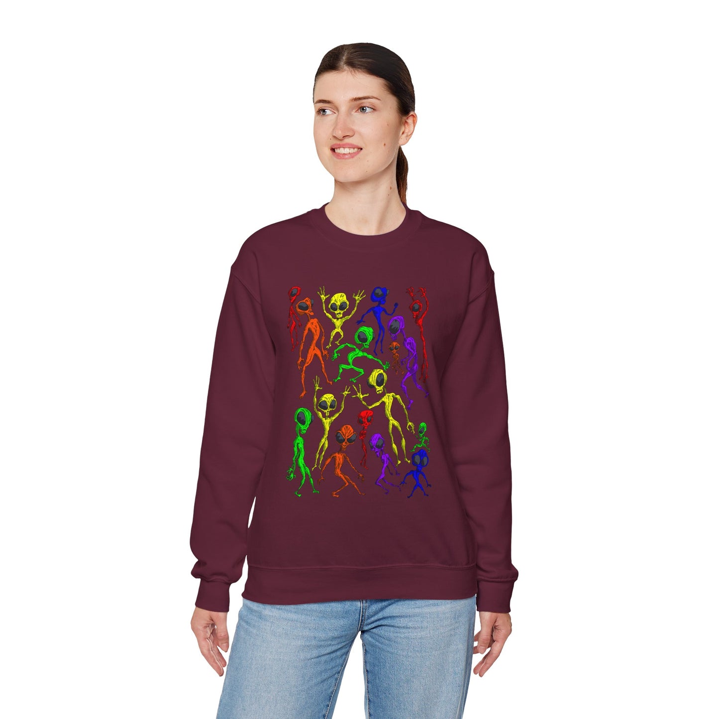 Alien Dance Party Crewneck Sweatshirt