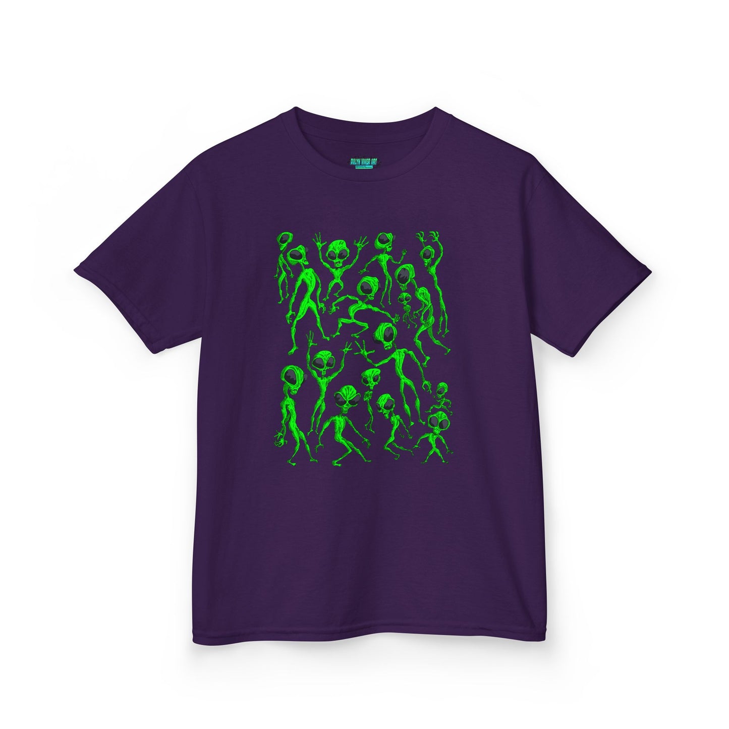 Kids Alien Dance Party T‑Shirt — Fun Green Alien Graphic Tee for Children