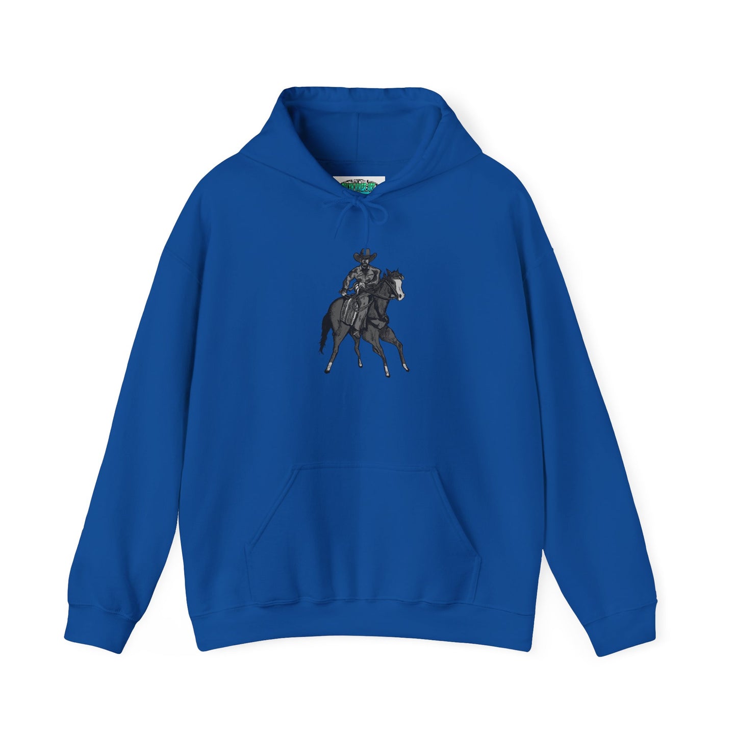 Horseback Rider Silhouette Hoodie – Western Equestrian Graphic Sweatshirt