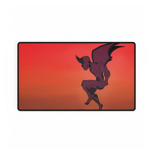 Demonic Desk Mat – Red Gradient Gaming Mouse Pad and Card Playing Mat