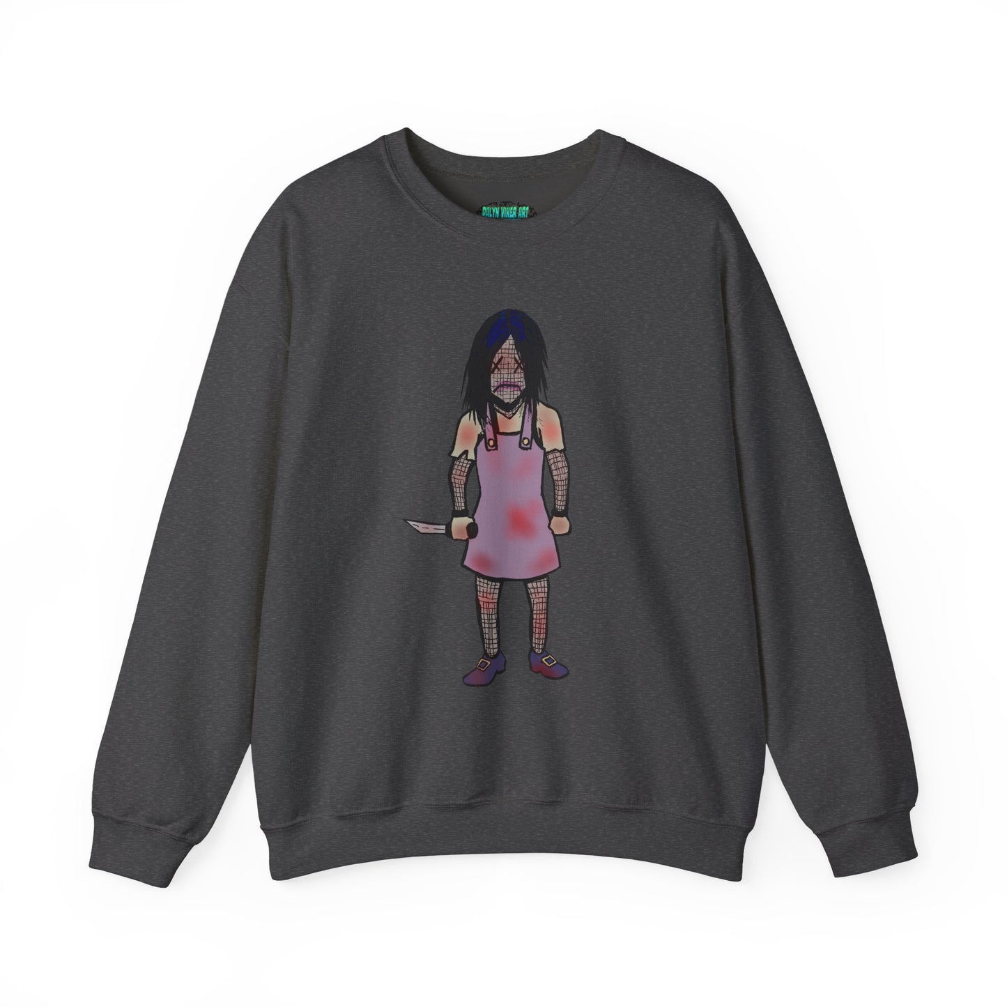 Evil Doll Edgy Graphic Sweatshirt for Unique Style