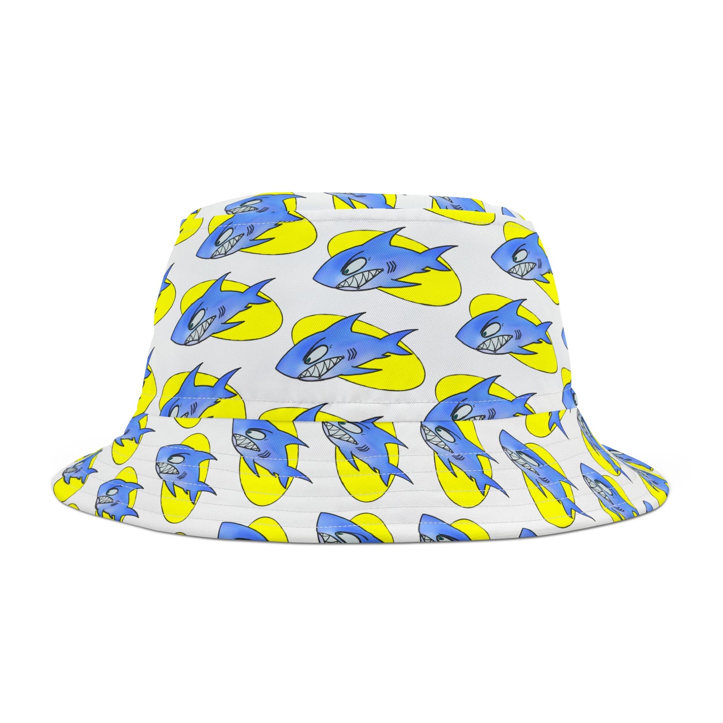 Colorful Shark-Themed Bucket Hat, Fun Summer Accessory, Perfect for Festivals, Gifts for Sea Life Lovers, Unique Animal Print Hat