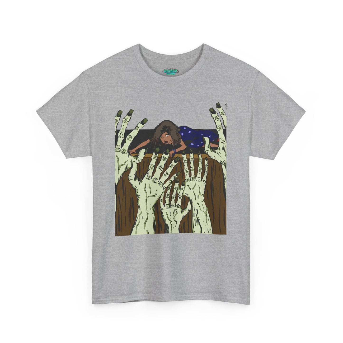 Spooky Unisex Heavy Cotton Tee, Halloween Shirt, Ghostly T-Shirt, Unisex Graphic Tee, Casual Wear for Halloween