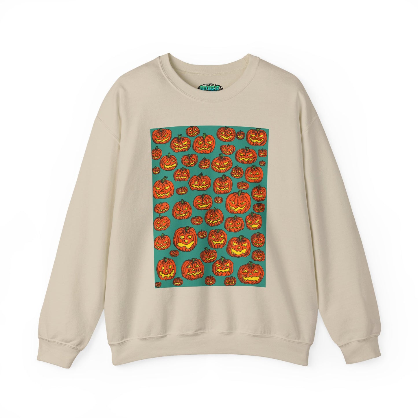 Halloween Pumpkin Crewneck Sweatshirt