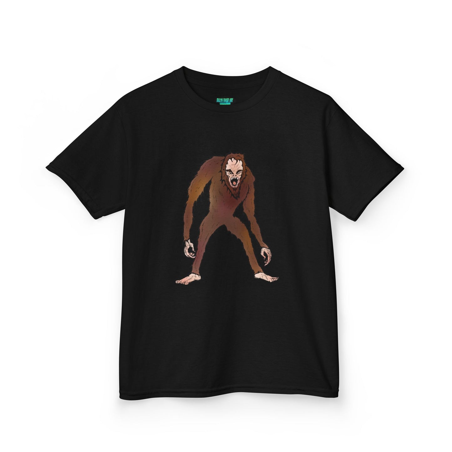 Kids Tee — Playful Sasquatch/Yeti Monster Graphic