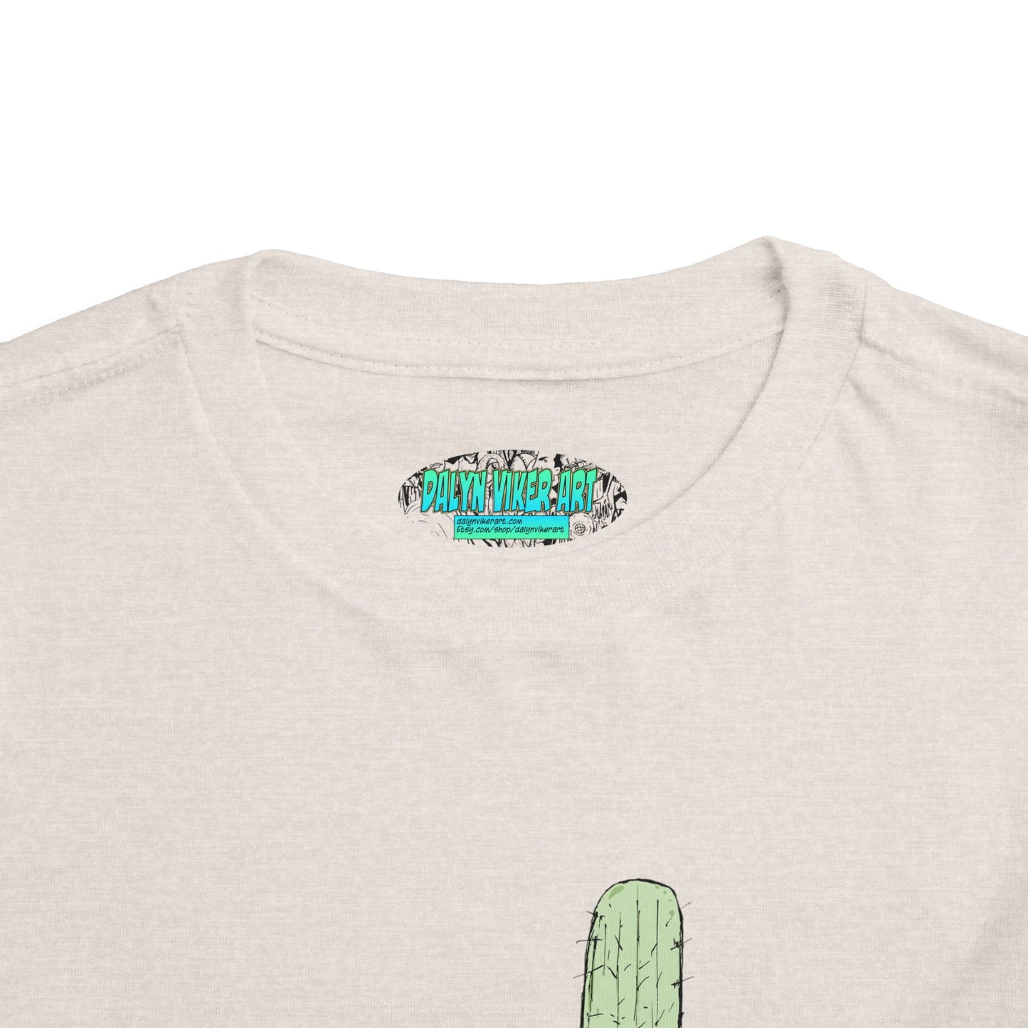 Toddler Tee — Desert Cactus with Guitar Graphic