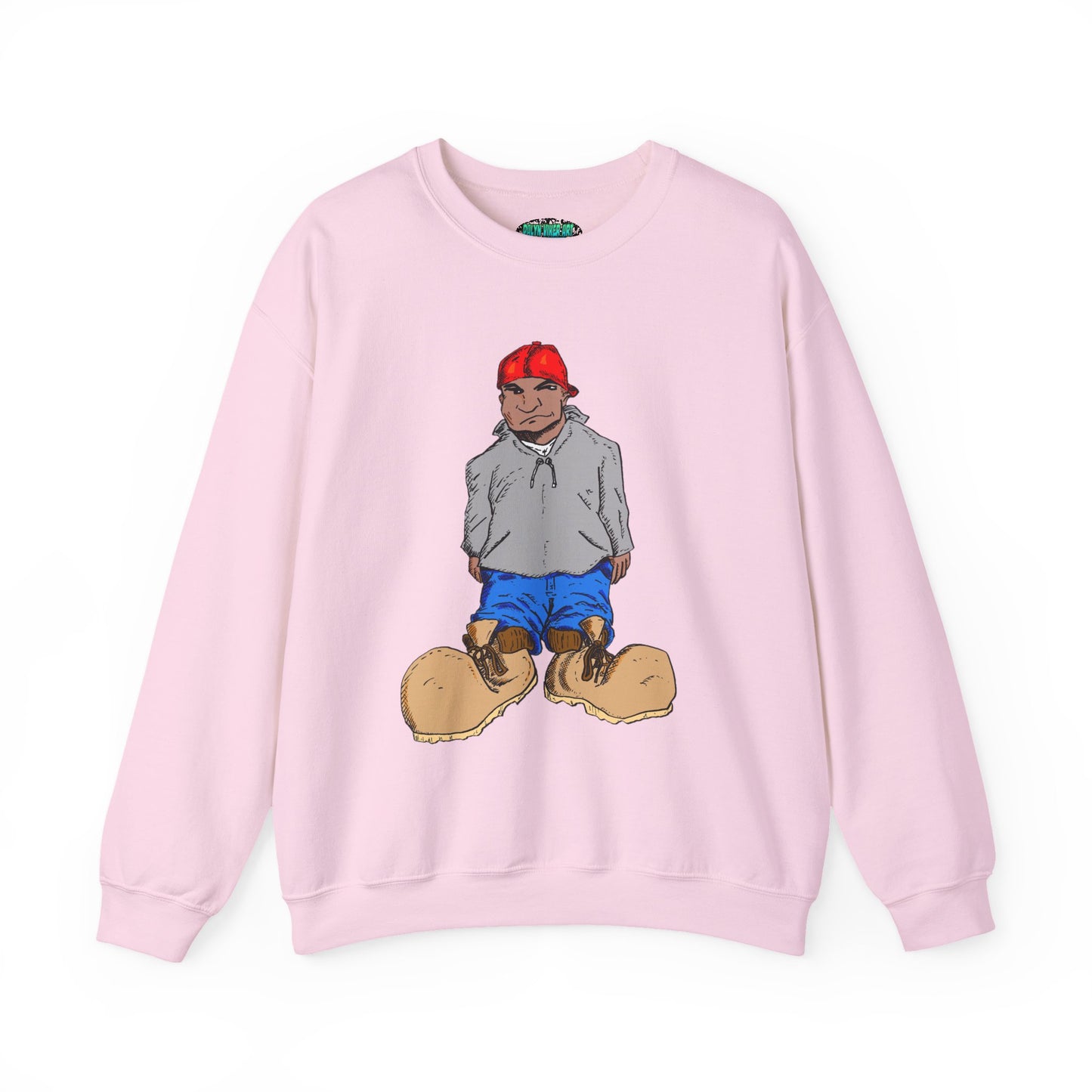 Urban Street Fun Character Boots Art Unisex Crewneck Sweatshirt