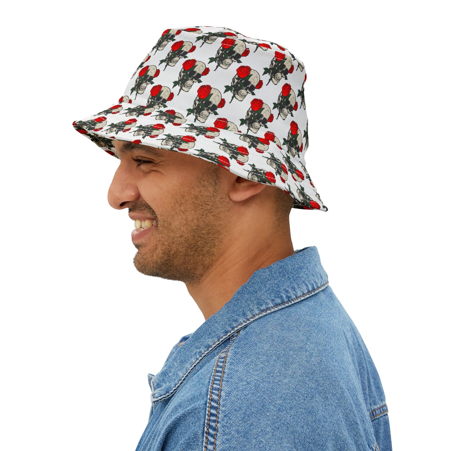 Skull & Roses Bucket Hat – Edgy Fashion for Summer Adventures