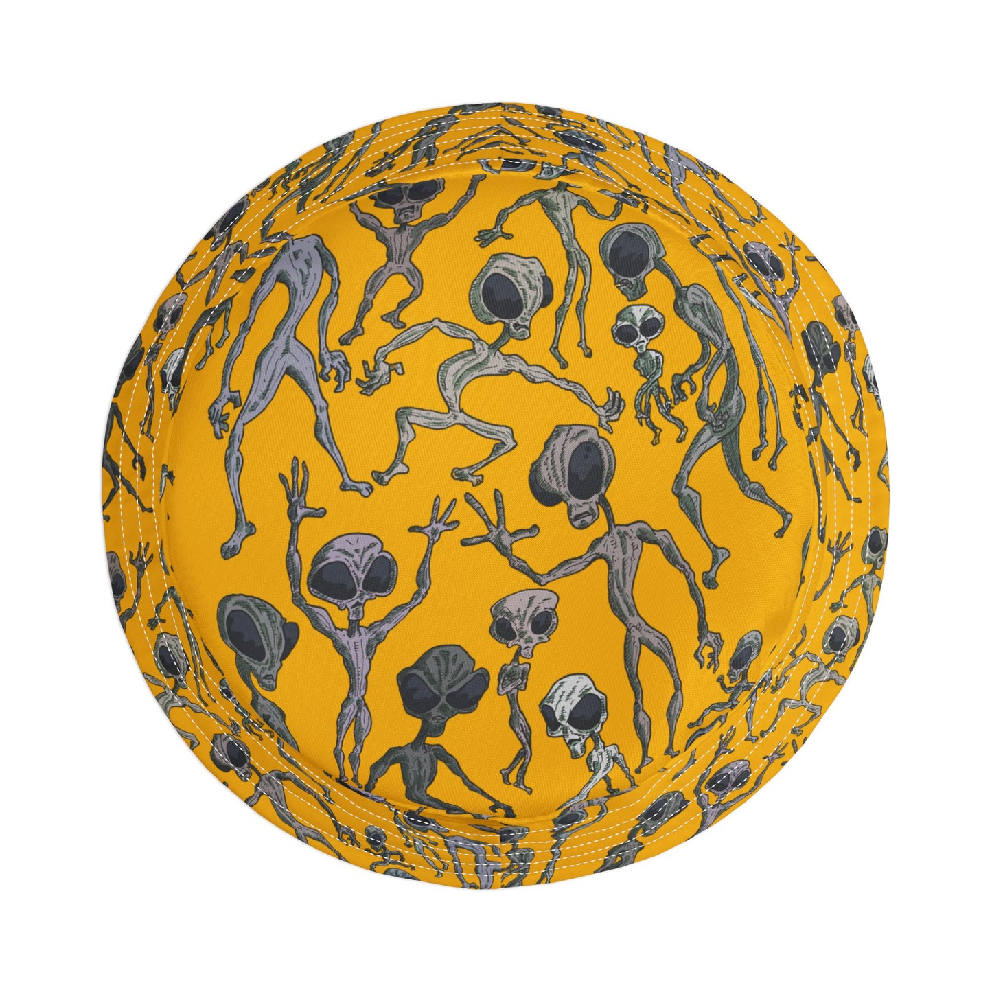 Alien Dance Party Bucket Hat, Fun Outdoor Accessory, Summer Festival Hat, Unique Gift for Sci-Fi Lovers, Fashionable Sun Protection