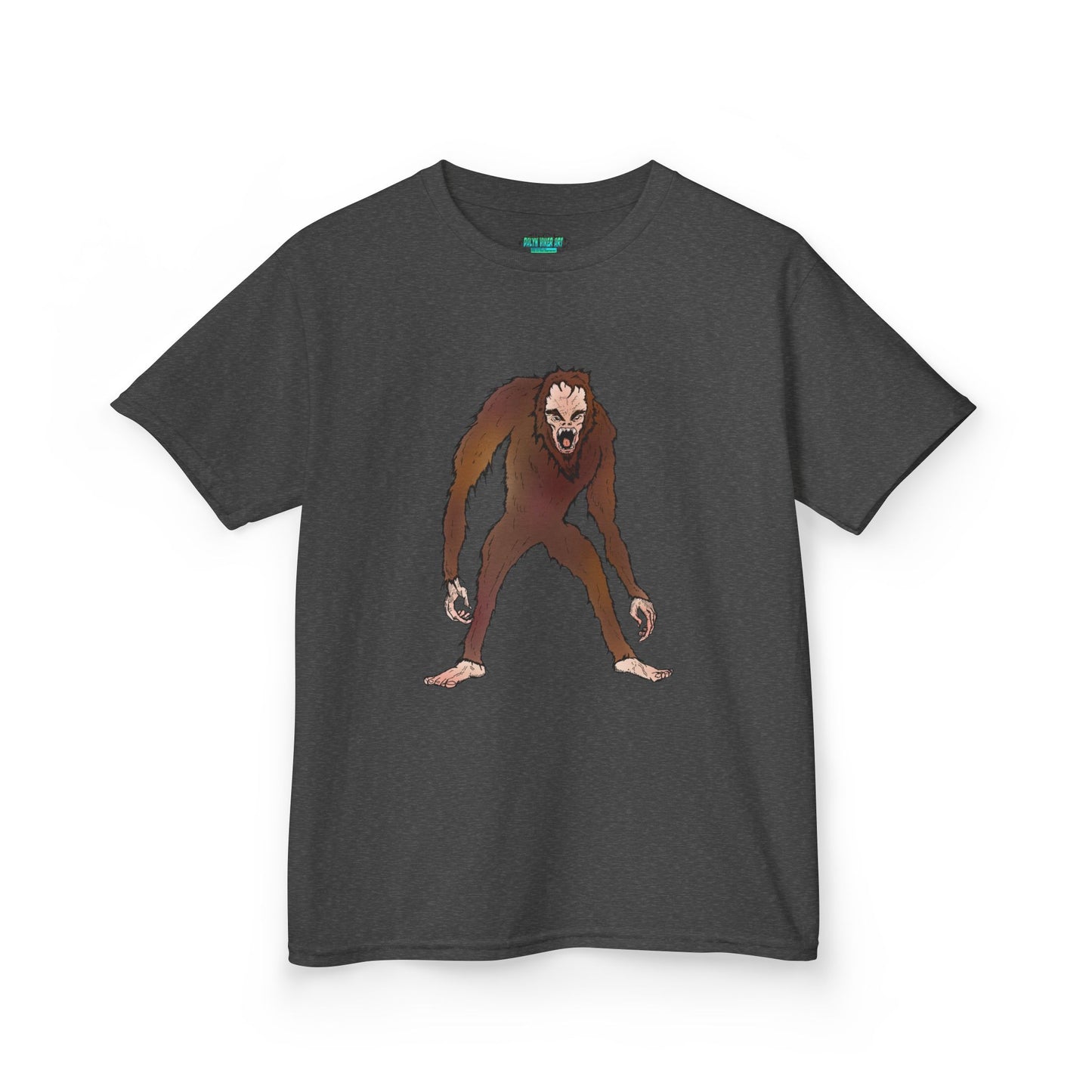 Kids Tee — Playful Sasquatch/Yeti Monster Graphic