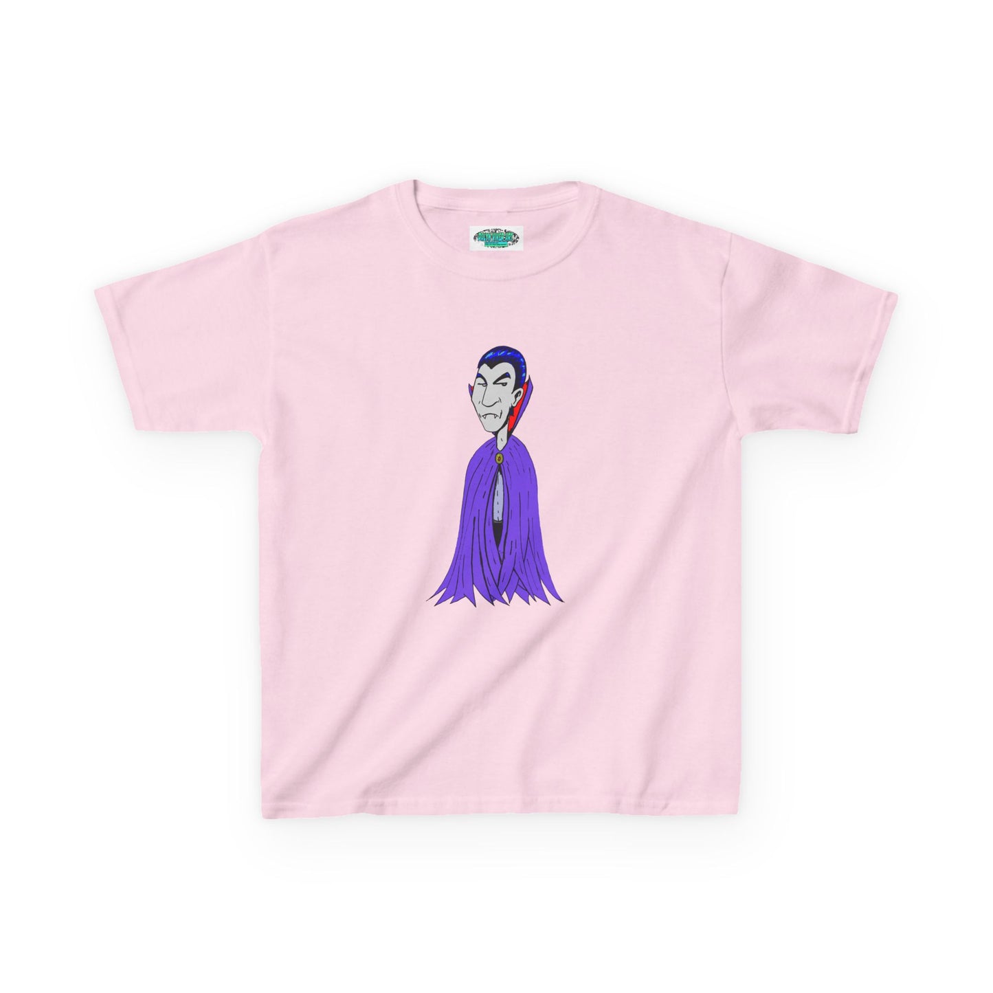 Kids Vampire T-Shirt — Cute Purple Dracula Tee for Halloween
