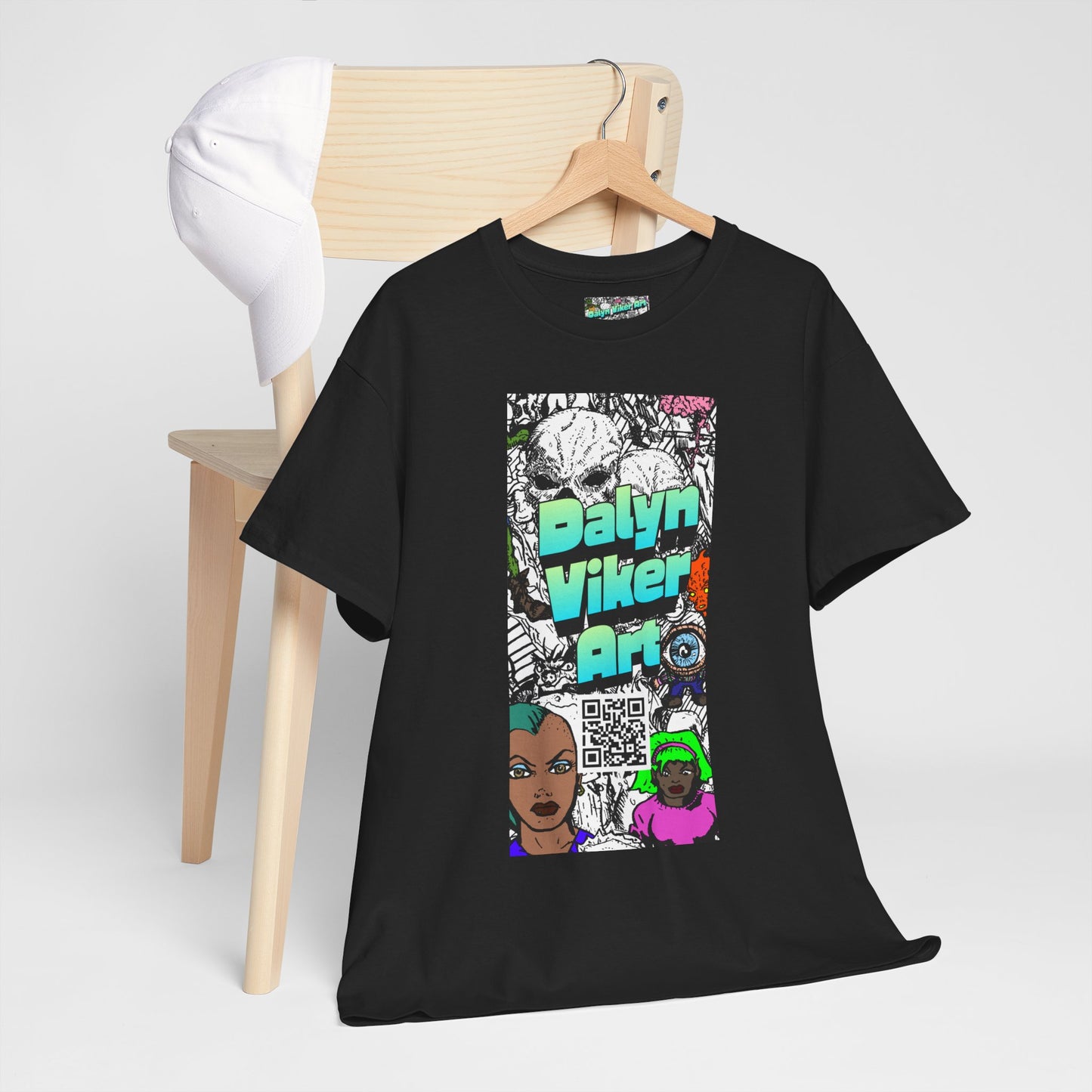 Graphic Art T-Shirt — "Dalyn Viker Art" Vertical Collage Tee