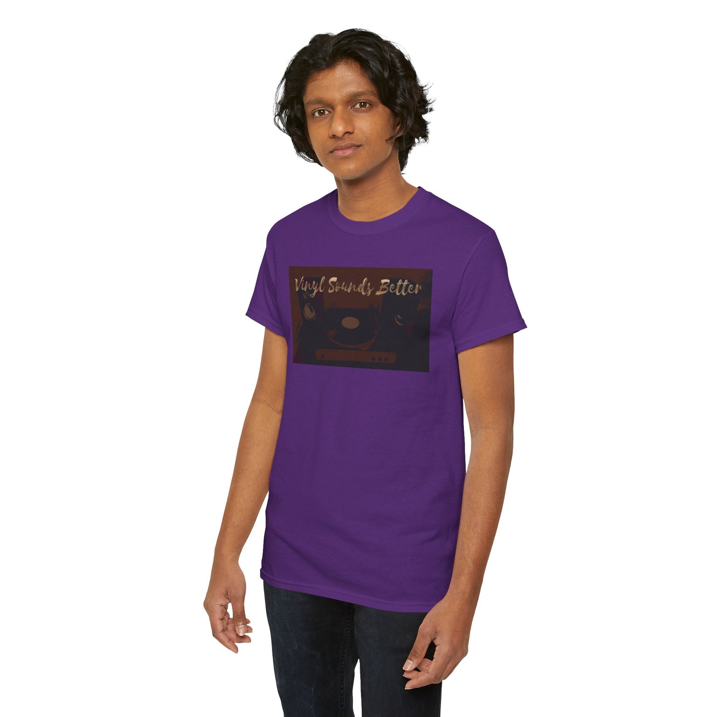Vinyl Sounds Better T-Shirt — Retro Record Player Tee for Music Lovers