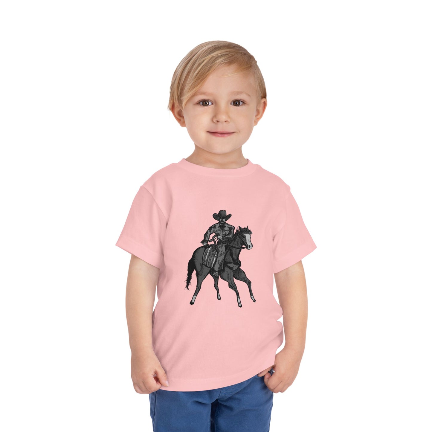 Toddler Western Cowboy Tee — Horseback Rider Graphic Shirt