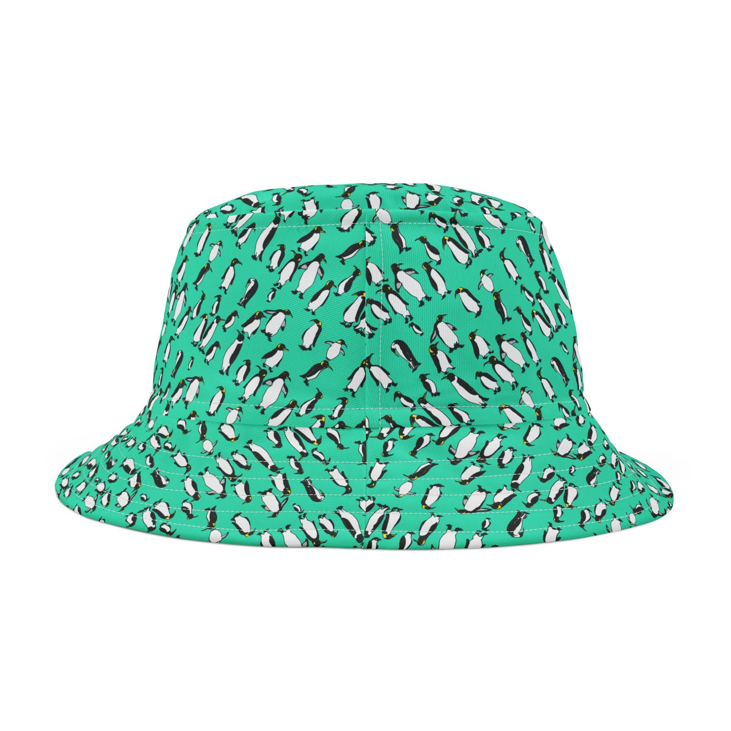 Playful Penguin Pattern Bucket Hat - Trendy Summer Accessory, Beachwear, Outdoor Fun, Gift for Him/Her, Vacation Must-Have