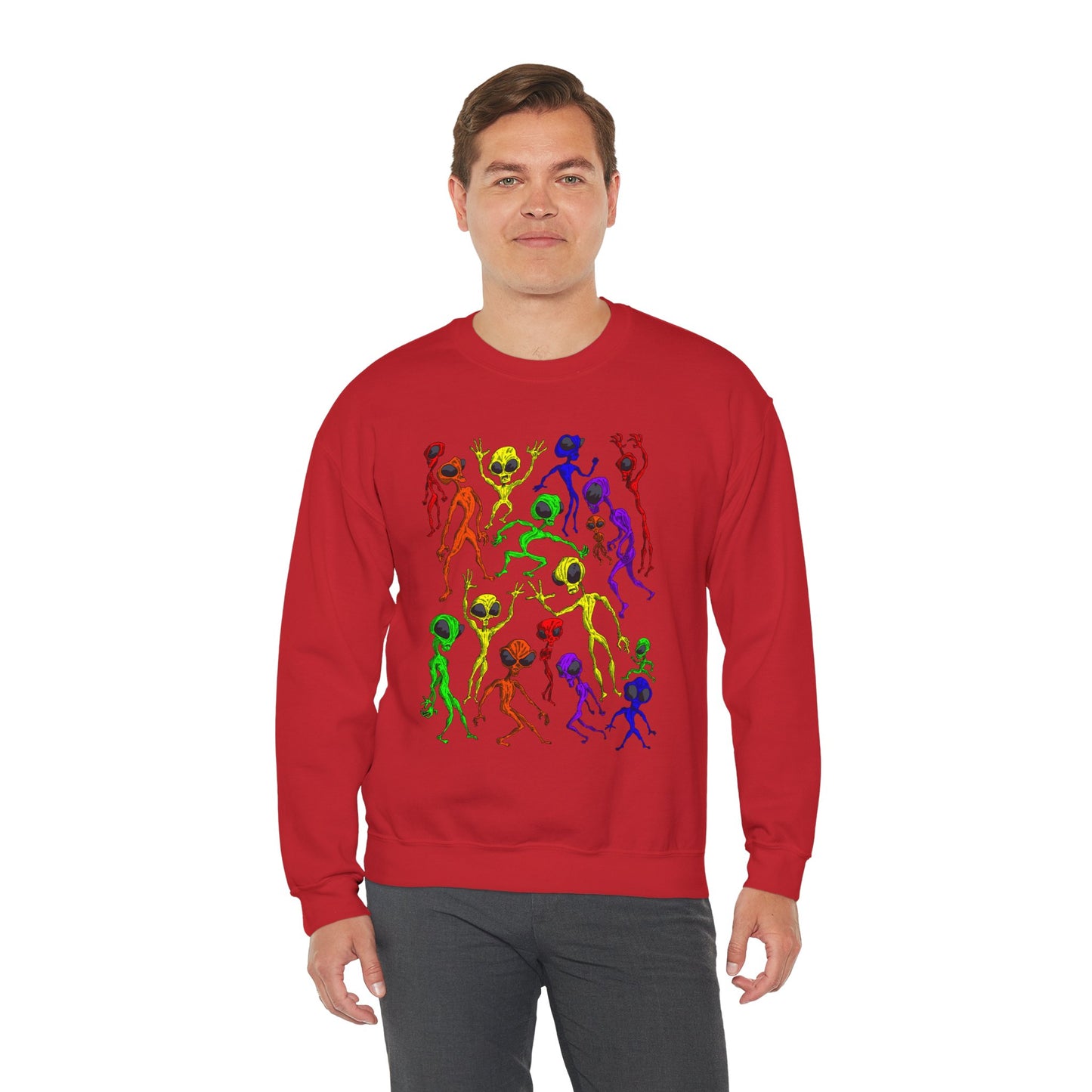 Alien Dance Party Crewneck Sweatshirt