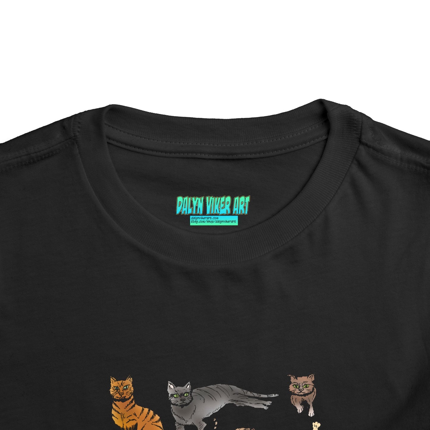 Toddler Tee — Playful Cat Pack Graphic Shirt for Kids