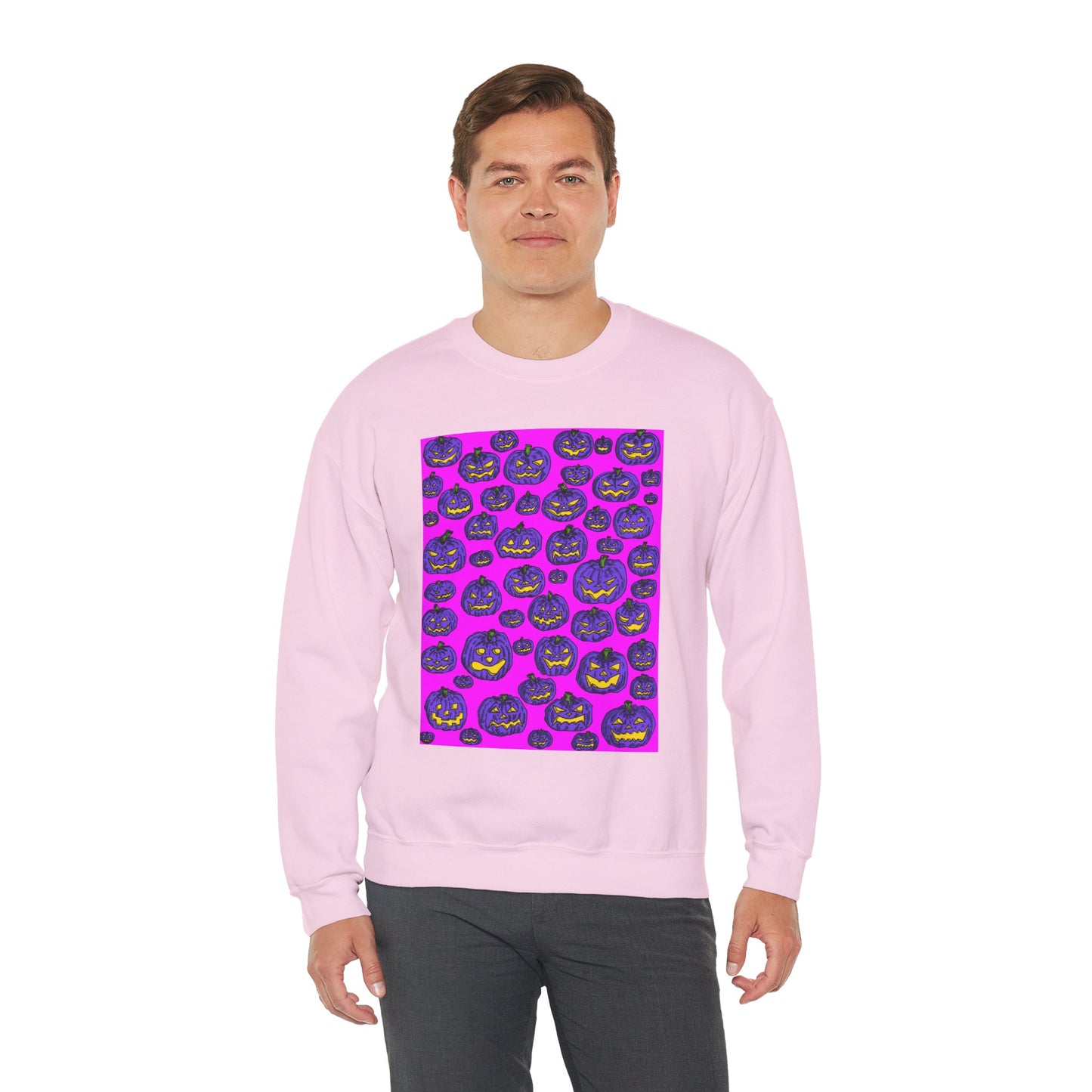 Halloween Pumpkin Crewneck Sweatshirt
