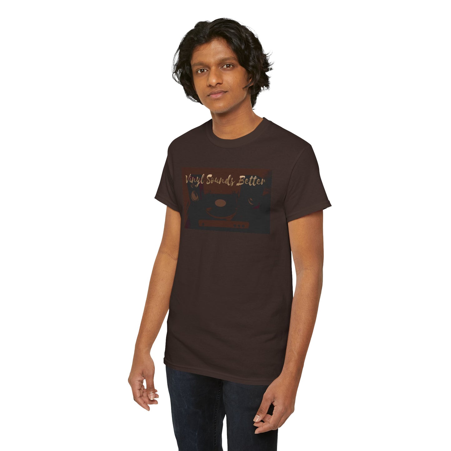 Vinyl Sounds Better T-Shirt — Retro Record Player Tee for Music Lovers