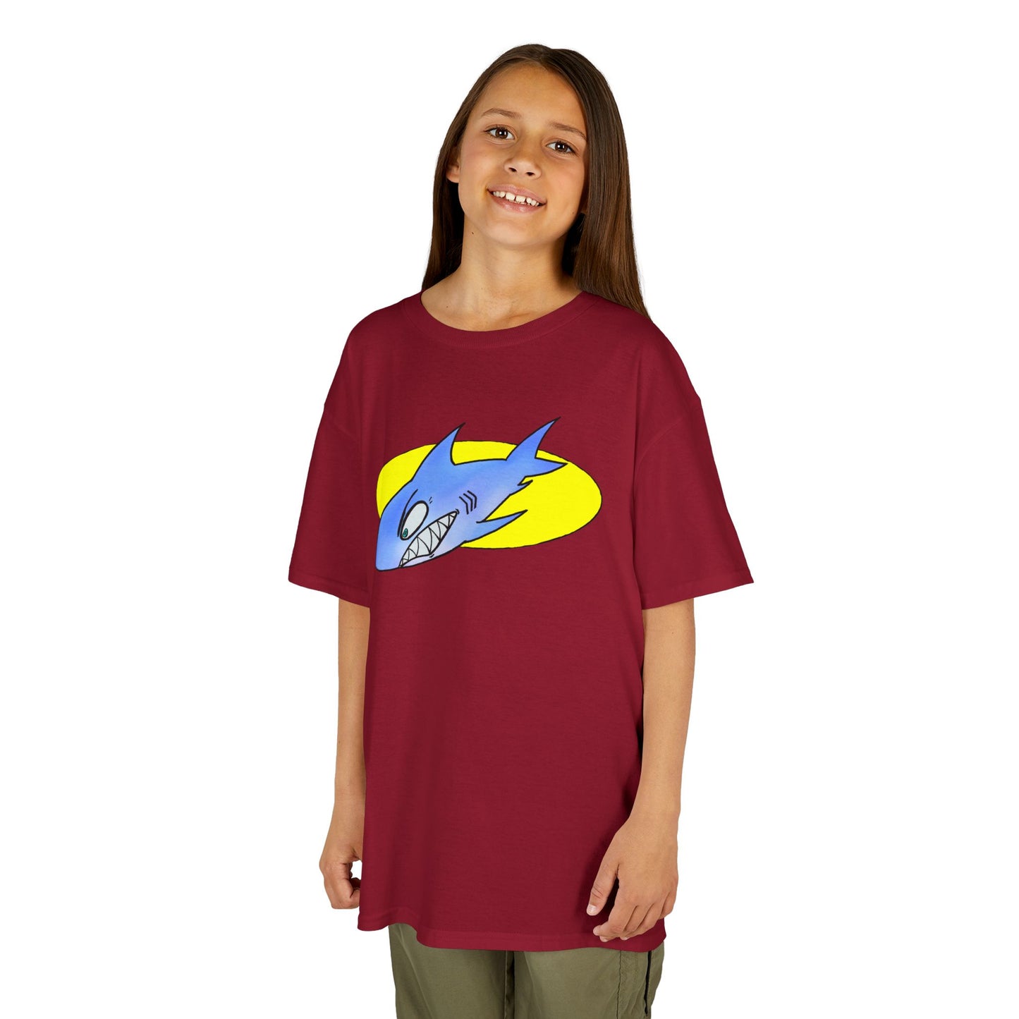 Cool Shark Graphic Kids Tee, Fun T-Shirt for Boys, Lightweight Summer Apparel, Gifts for Young Ocean Lovers, Birthday and Holiday Wear